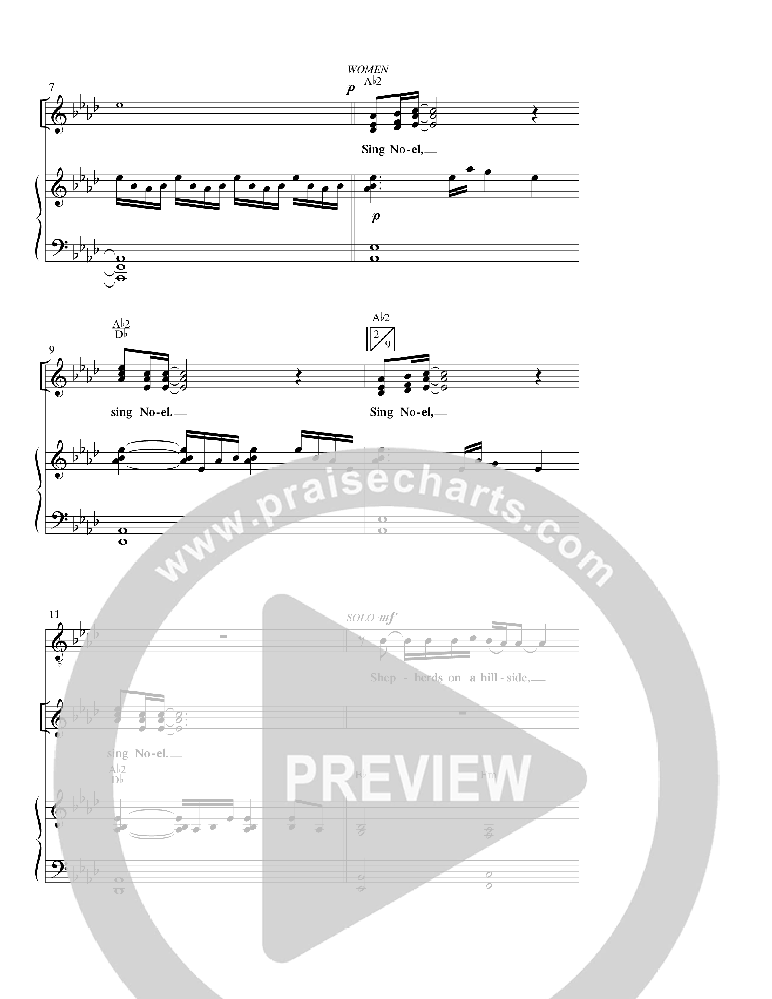 Sing Noel (Choral Anthem SATB) Anthem (SATB/Piano) (Word Music Choral / Arr. Camp Kirkland)