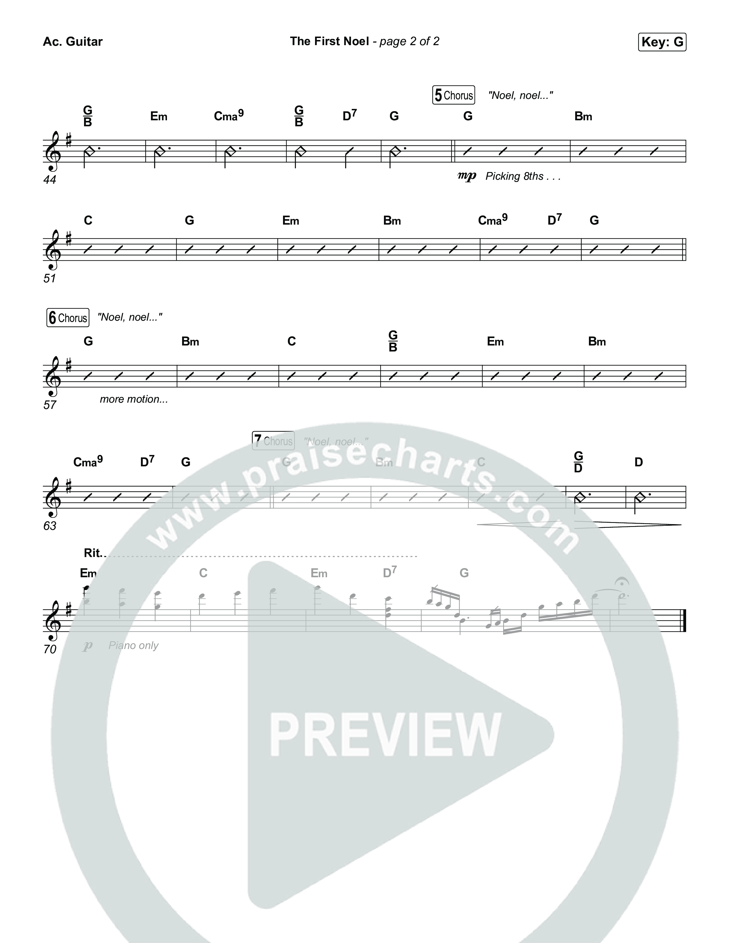 The First Noel Acoustic Guitar (CeCe Winans)