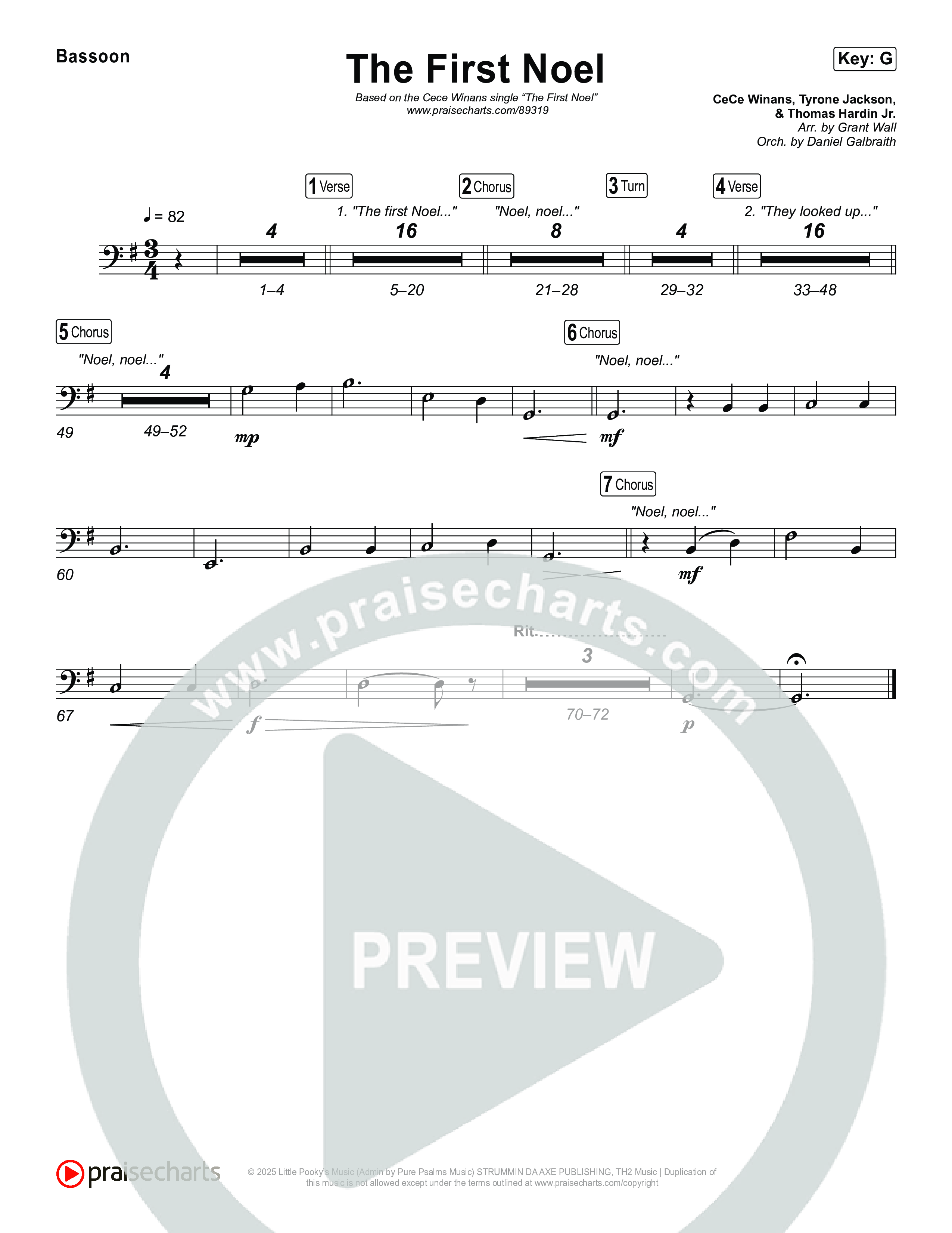 The First Noel Bassoon (CeCe Winans)