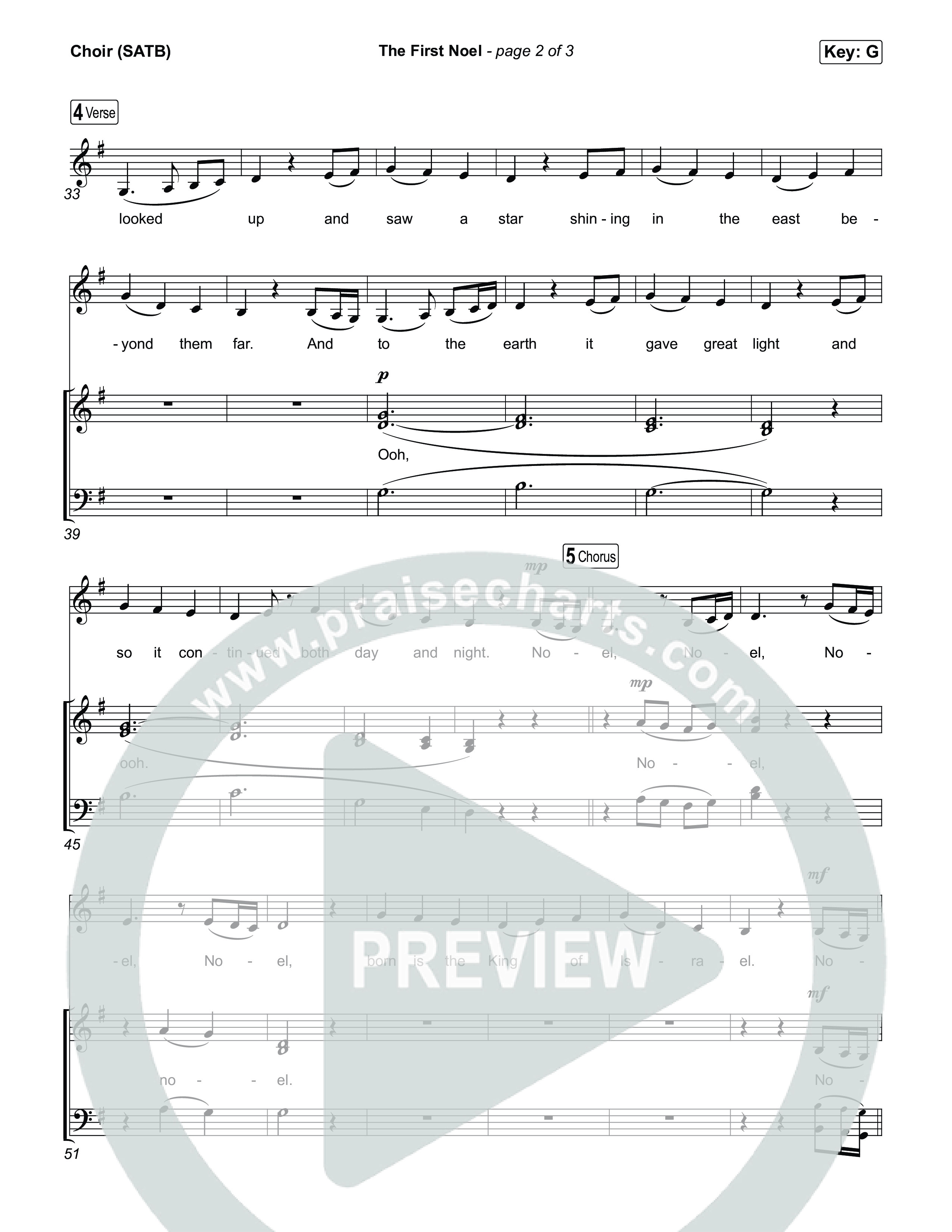 The First Noel Choir Sheet (SATB) (CeCe Winans)