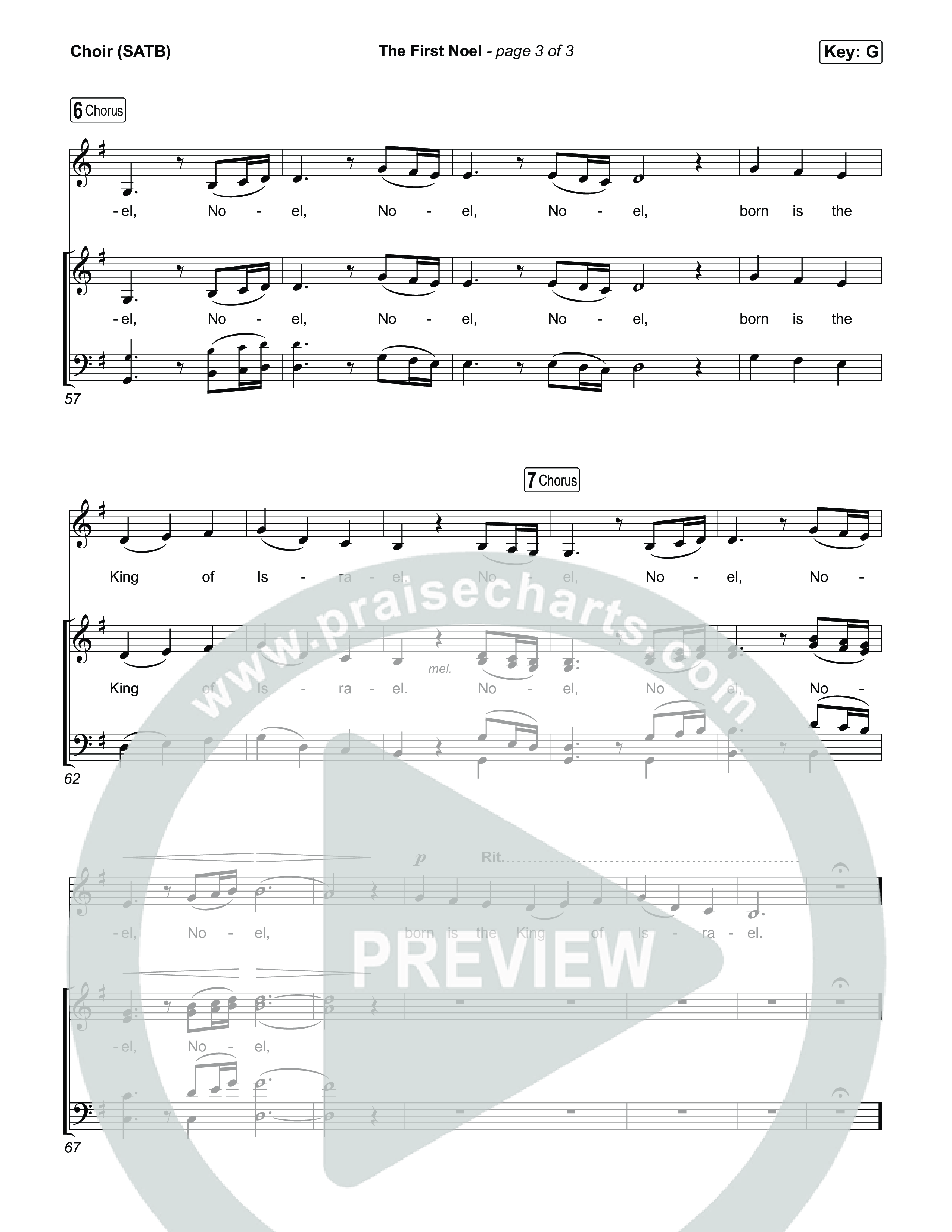 The First Noel Choir Sheet (SATB) (CeCe Winans)
