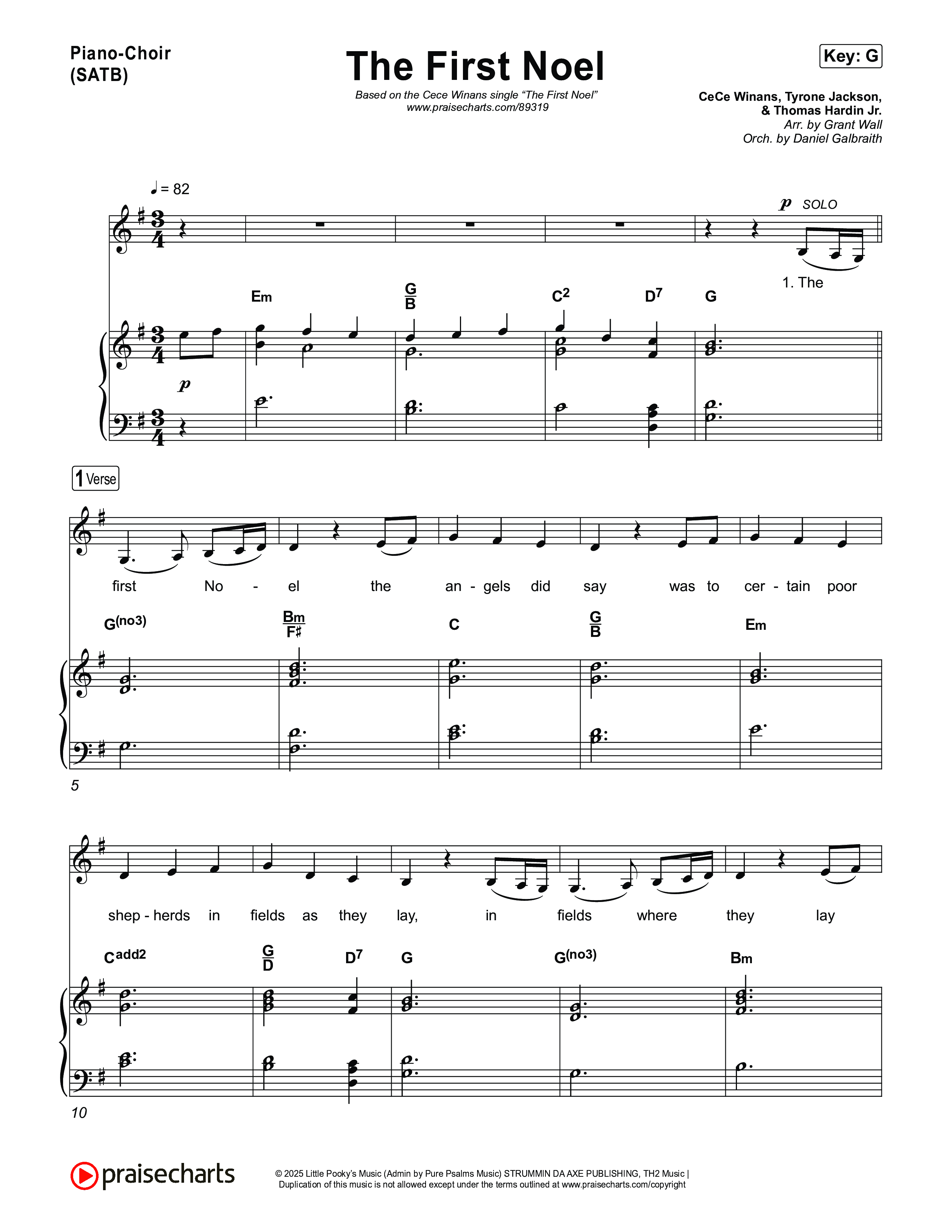 The First Noel Piano/Vocal Pack (CeCe Winans)