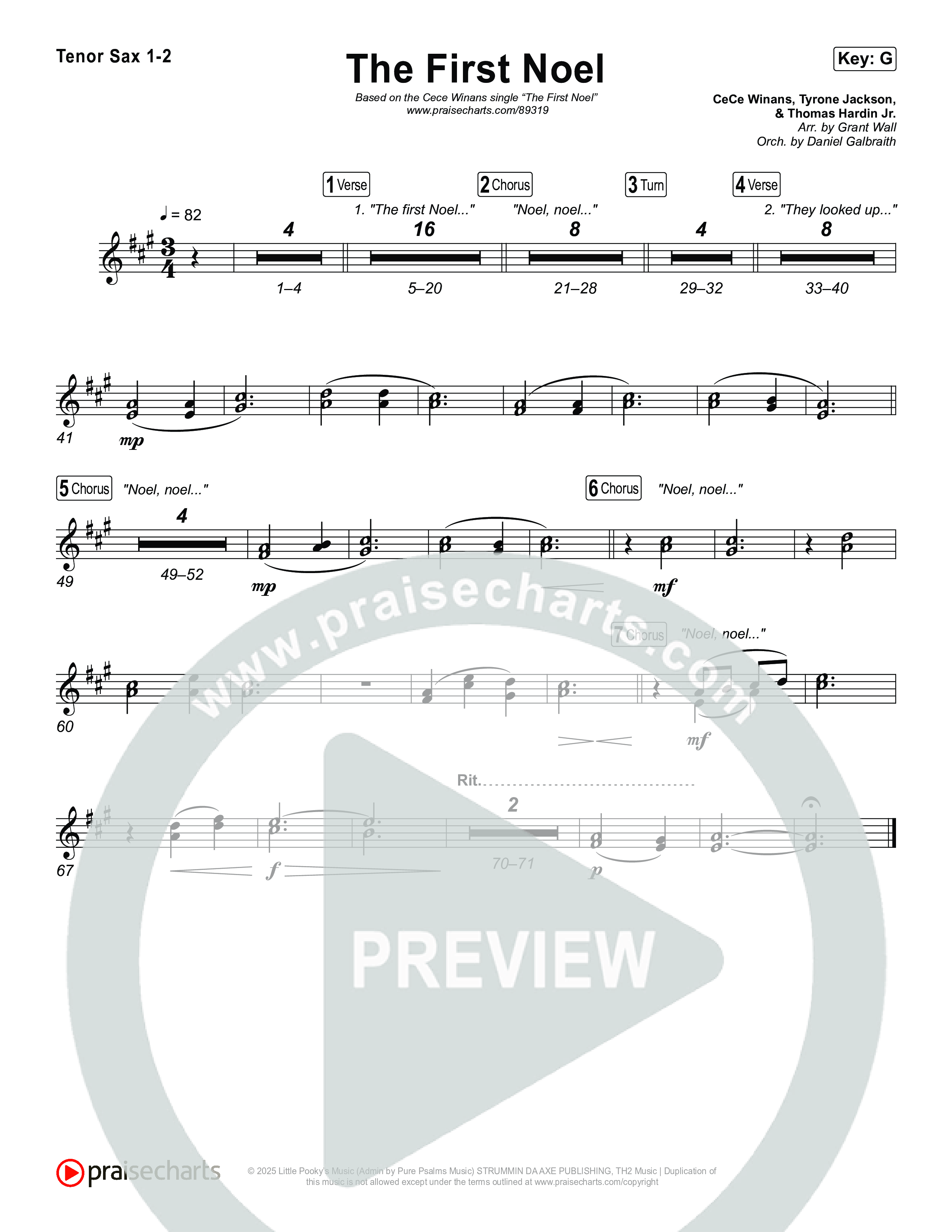 The First Noel Sax Pack (CeCe Winans)