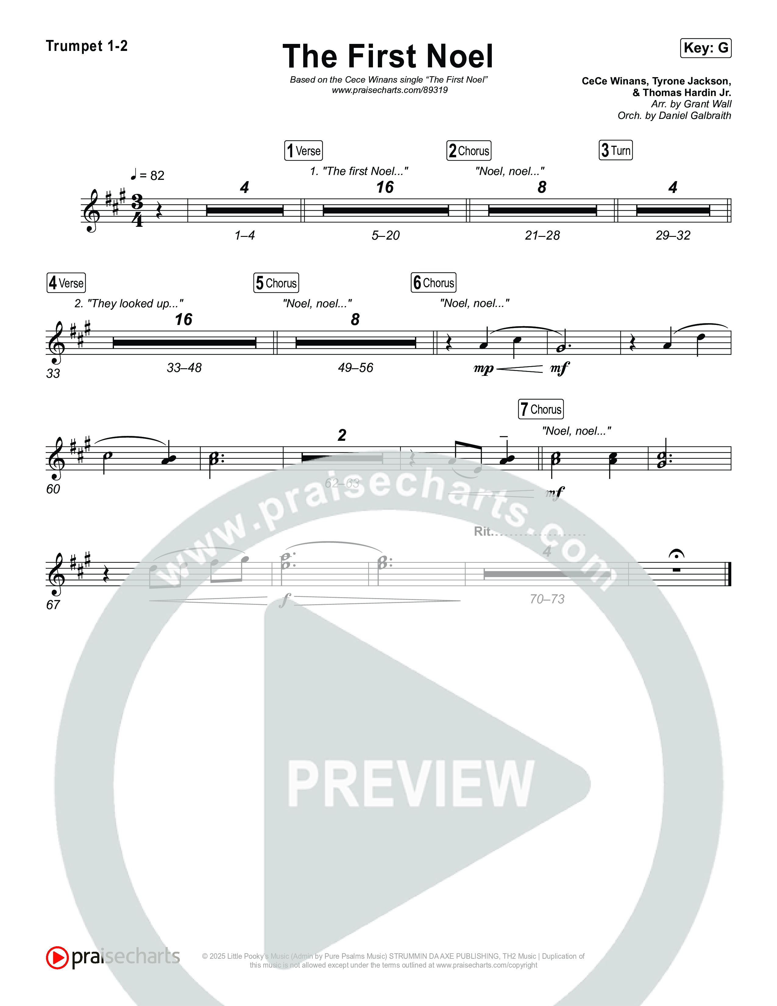 The First Noel Trumpet 1,2 (CeCe Winans)