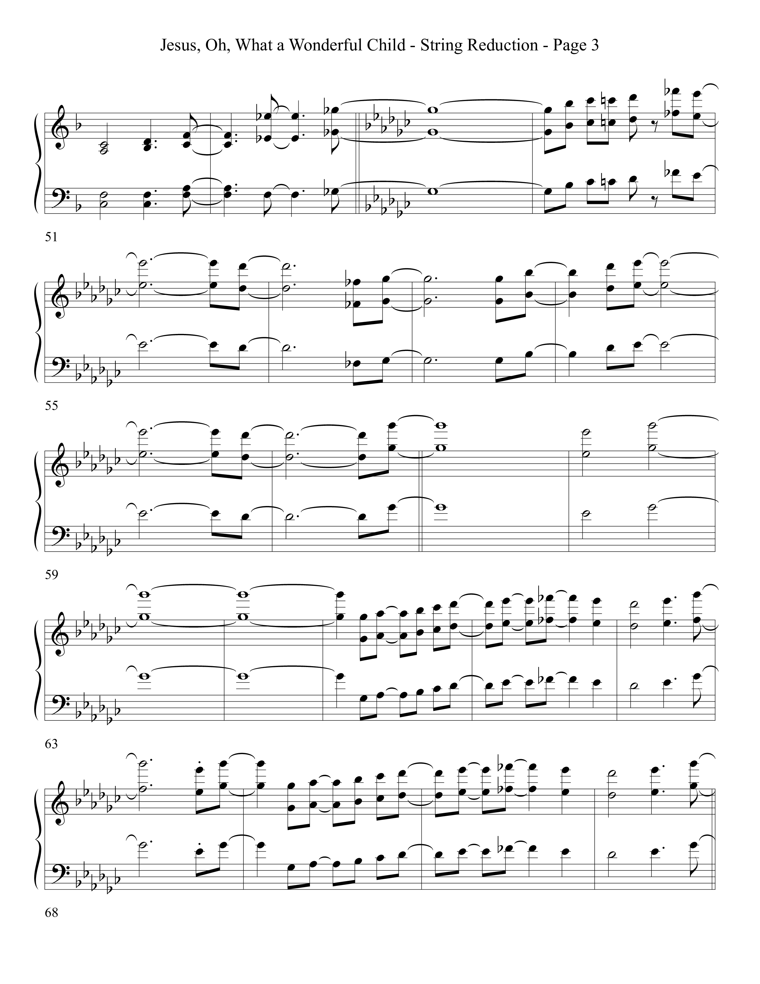 Jesus Oh What A Wonderful Child (Choral Anthem SATB) String Reduction (Word Music Choral)