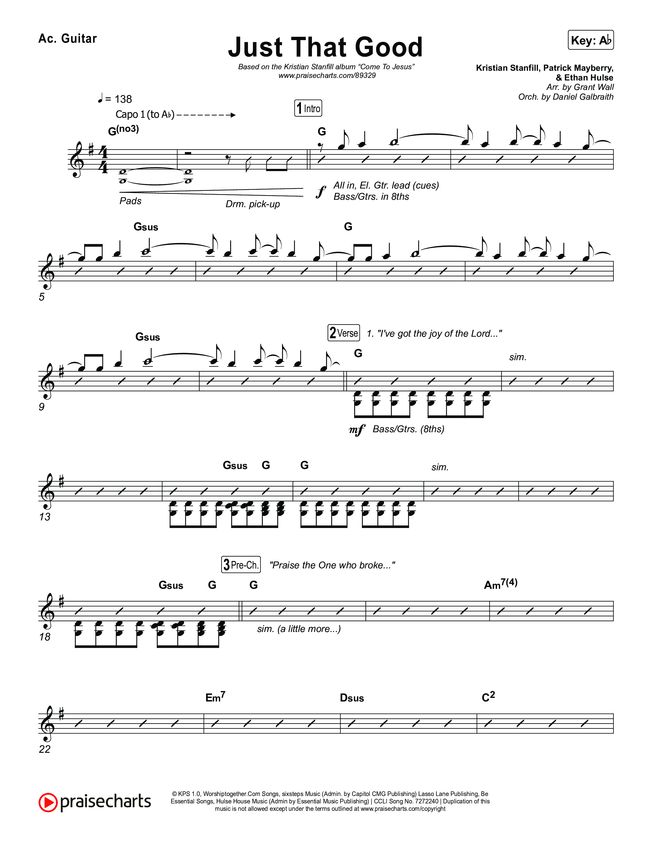 Just That Good Acoustic Guitar (Kristian Stanfill)