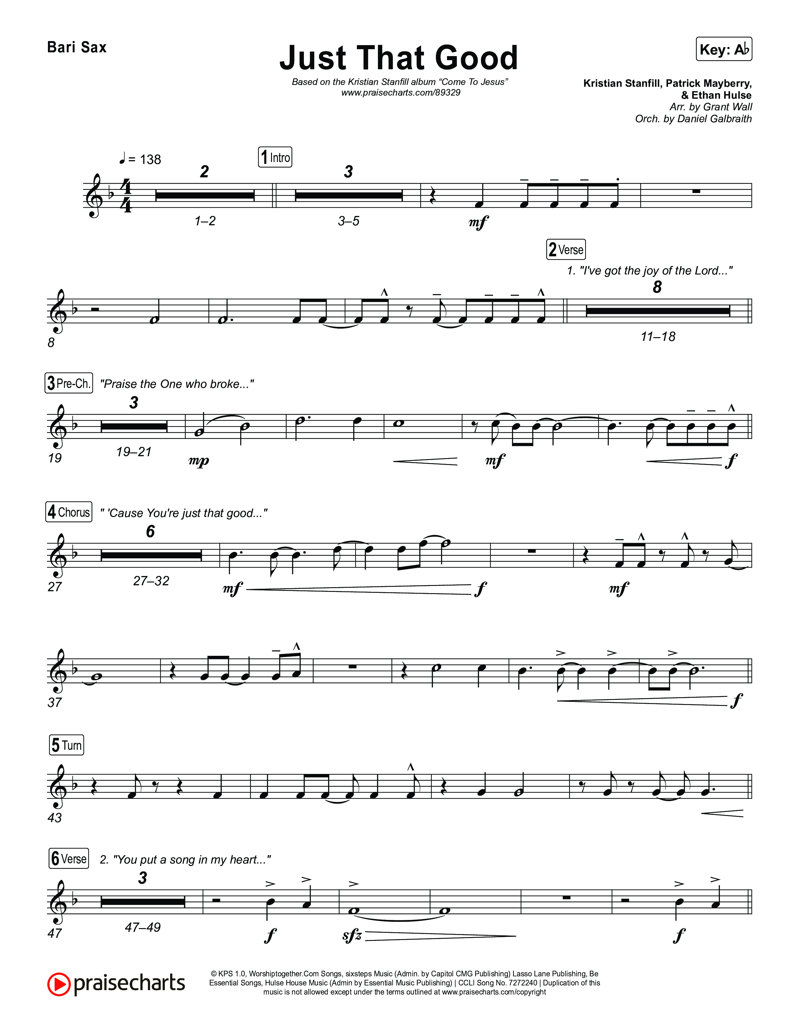 Just That Good Bari Sax (Kristian Stanfill)