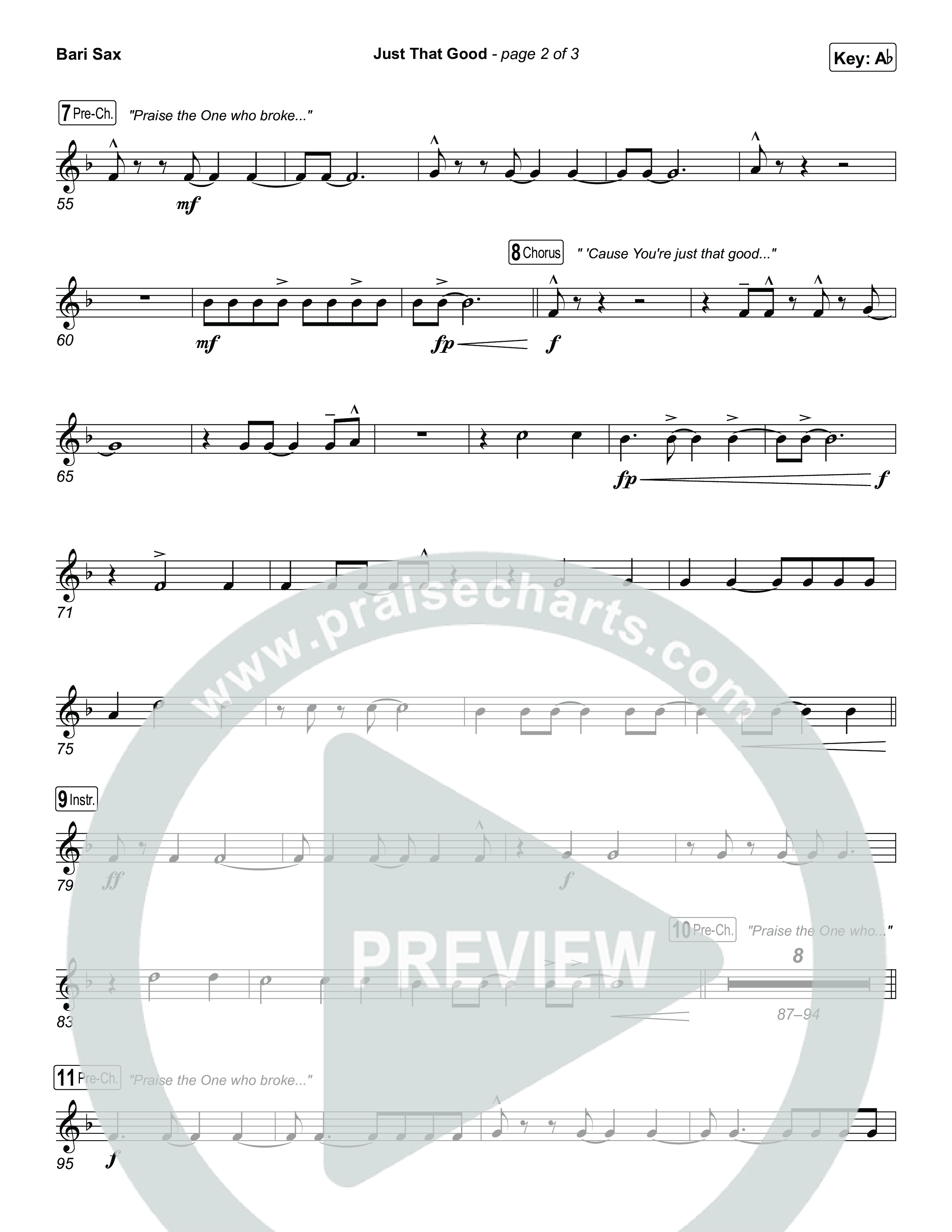 Just That Good Bari Sax (Kristian Stanfill)