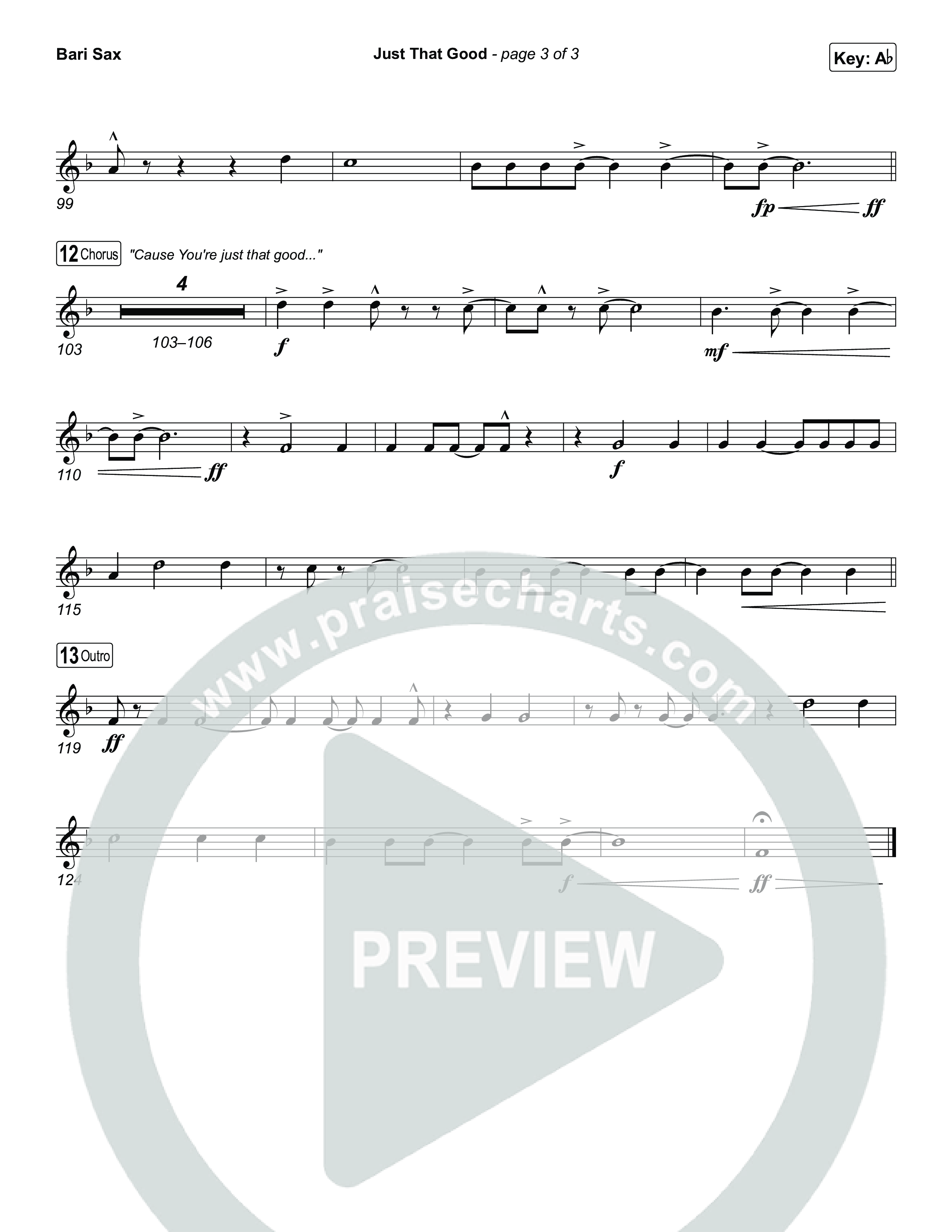 Just That Good Bari Sax (Kristian Stanfill)