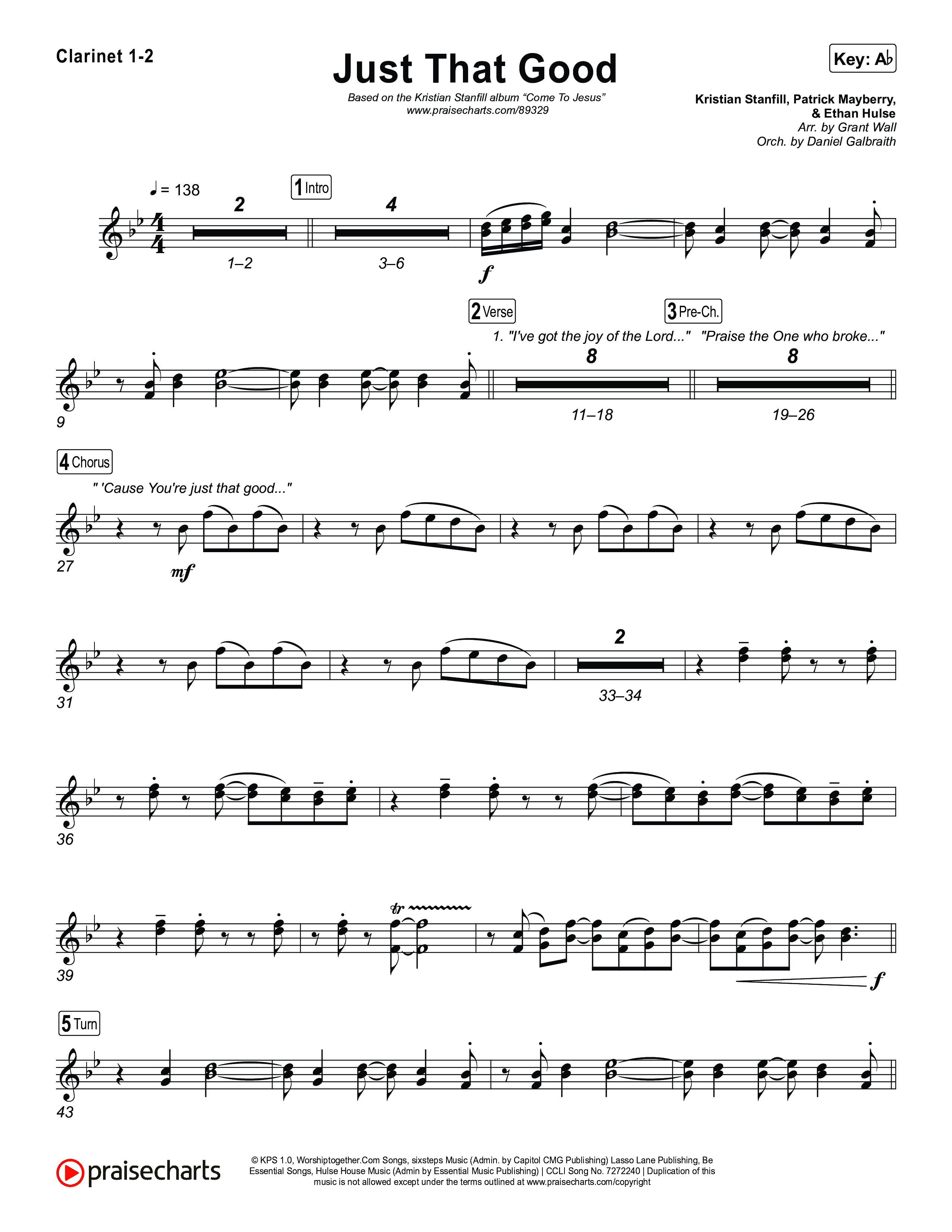 Just That Good Clarinet 1/2 (Kristian Stanfill)