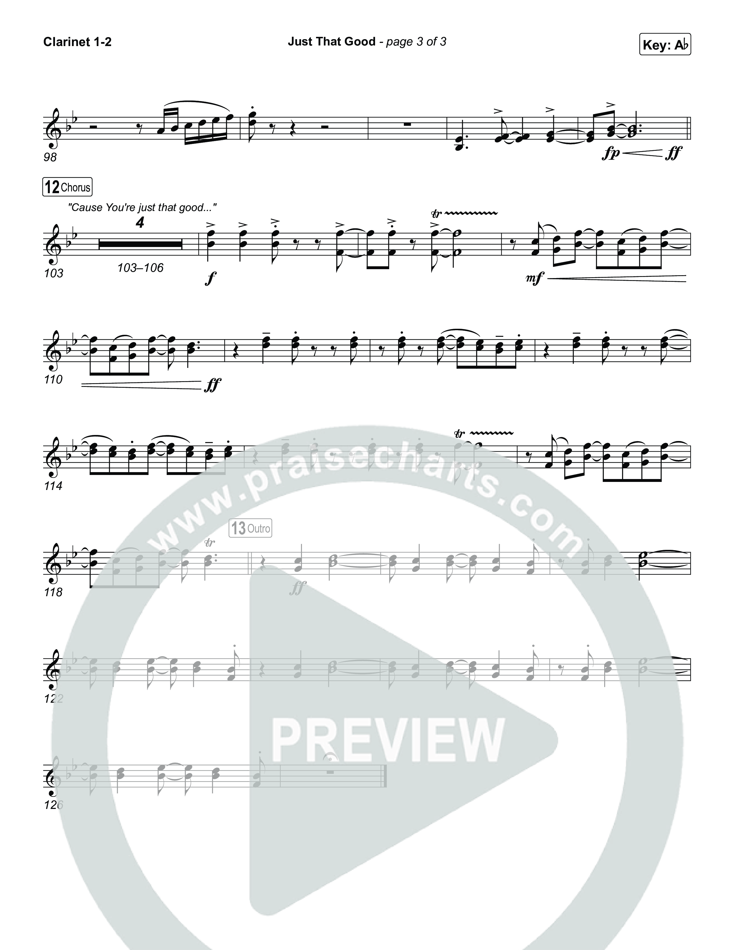 Just That Good Clarinet 1/2 (Kristian Stanfill)