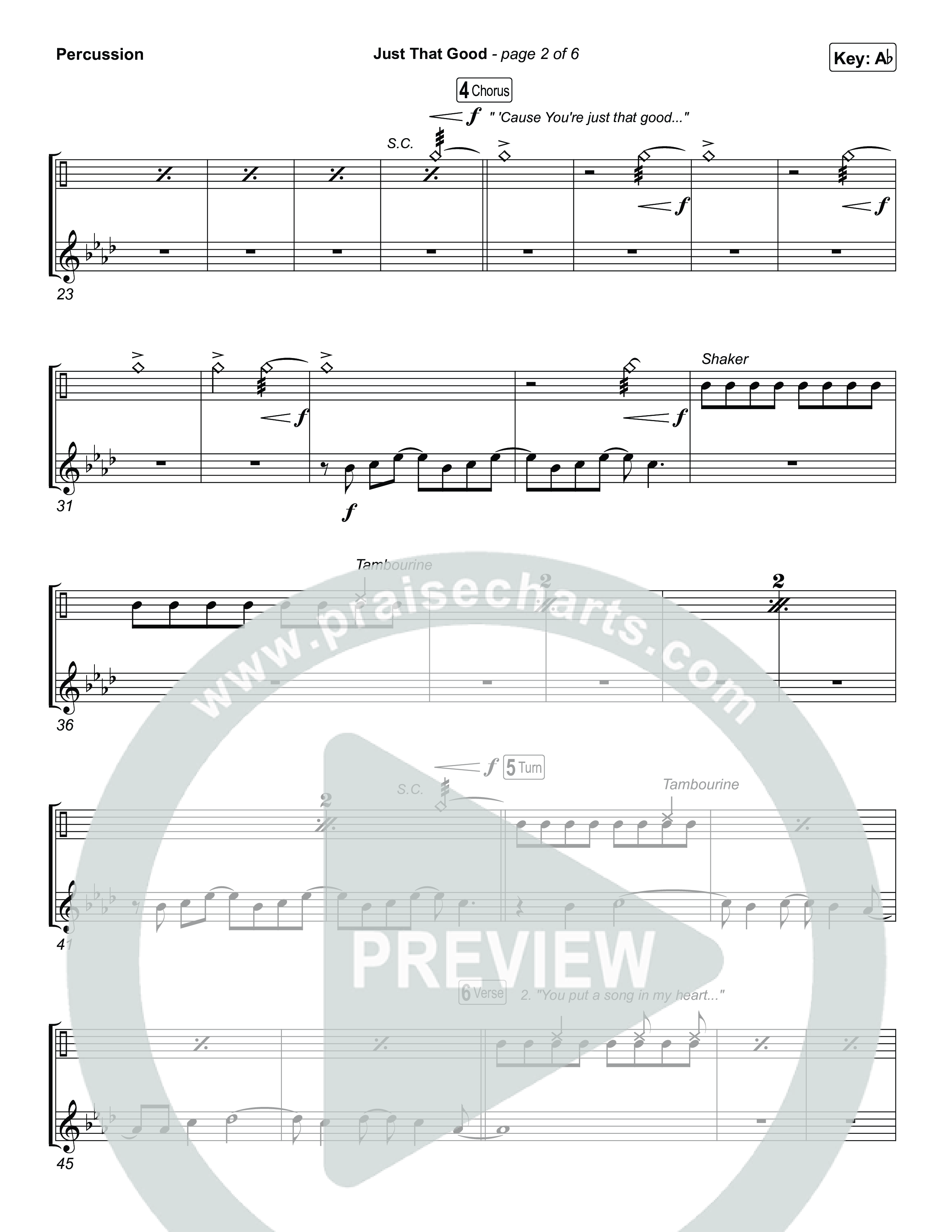 Just That Good Percussion (Kristian Stanfill)