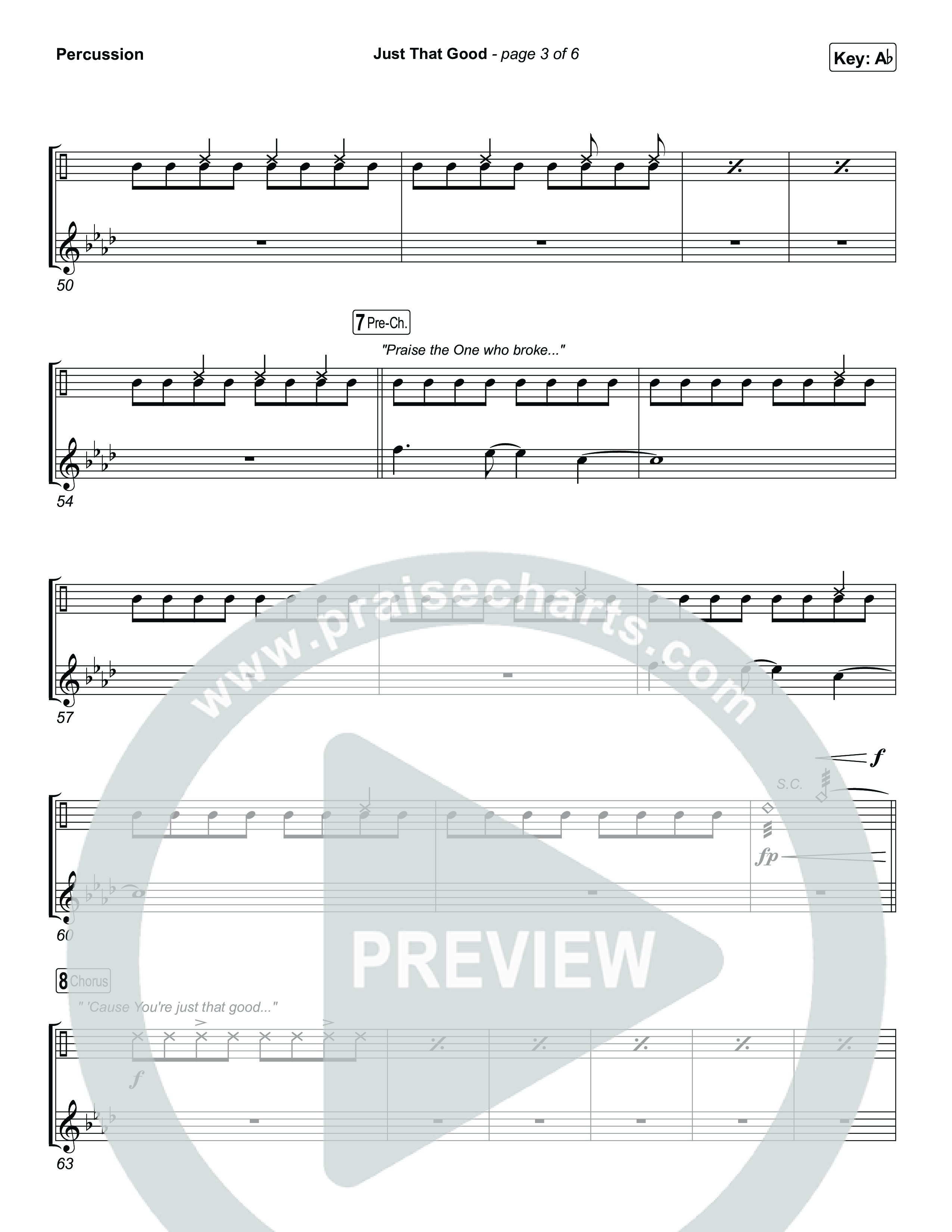 Just That Good Percussion (Kristian Stanfill)