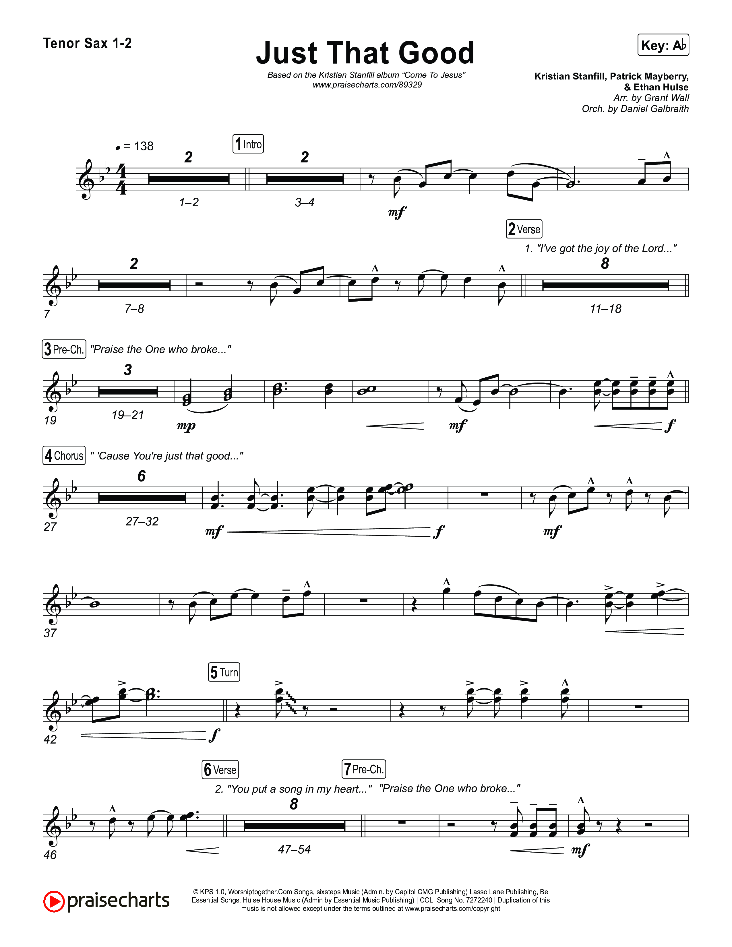 Just That Good Tenor Sax 1,2 (Kristian Stanfill)