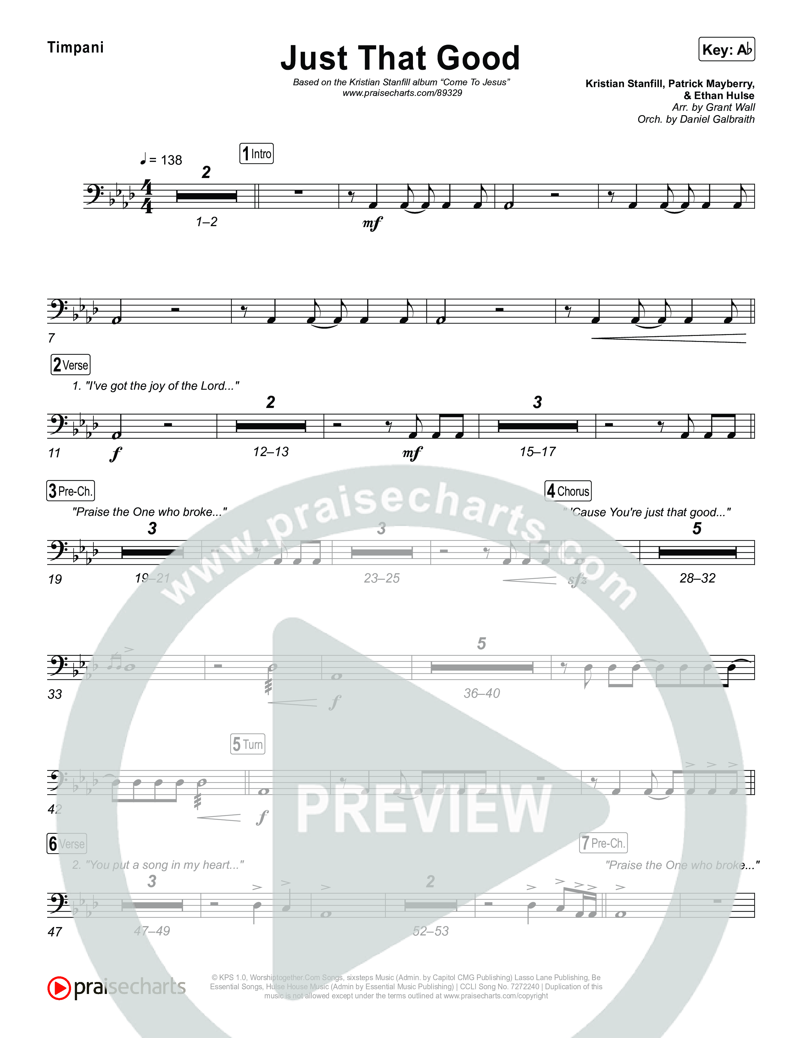 Just That Good Timpani (Kristian Stanfill)