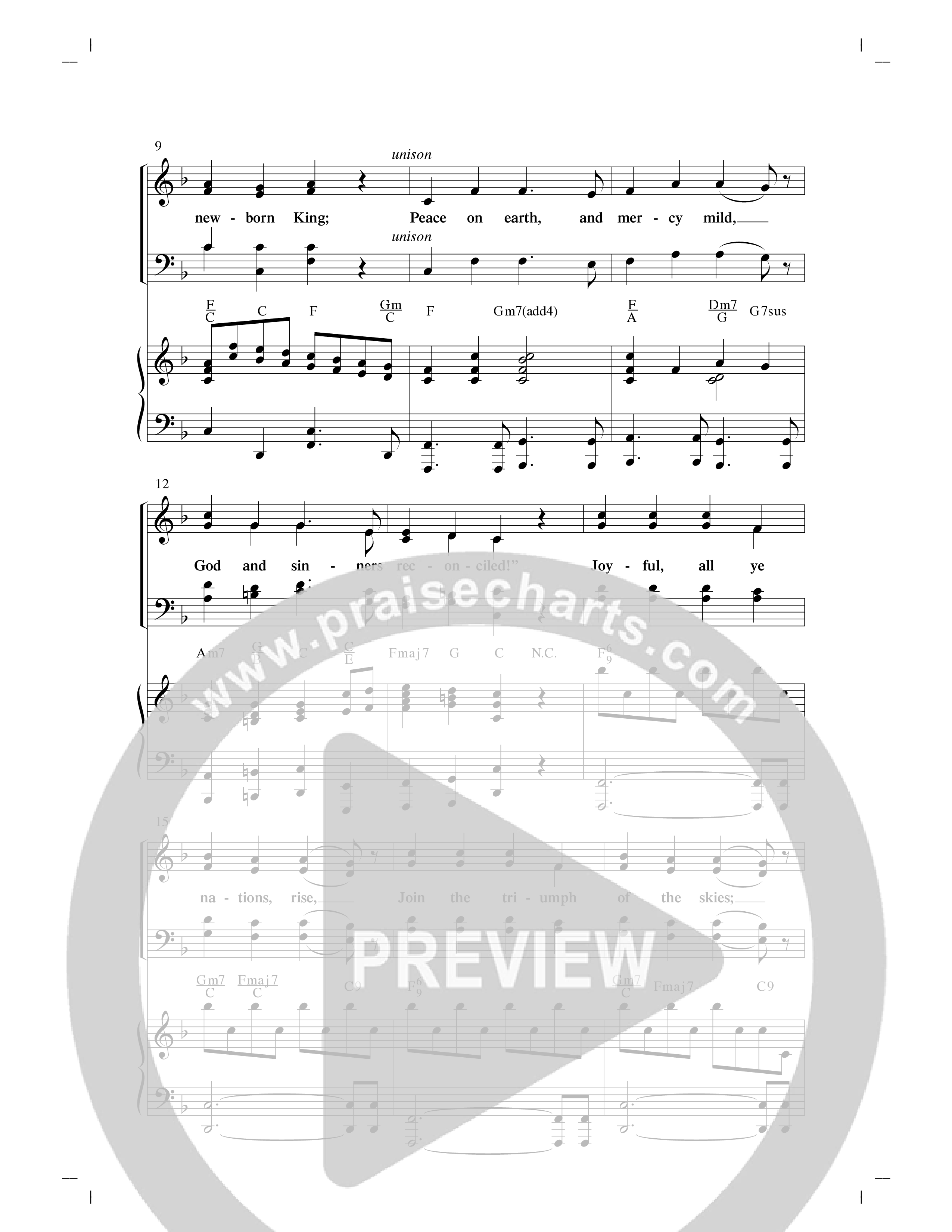 Herald Angels Medley (Choral Anthem SATB) Anthem (SATB/Piano) (Word Music Choral / Arr. David Clydesdale)