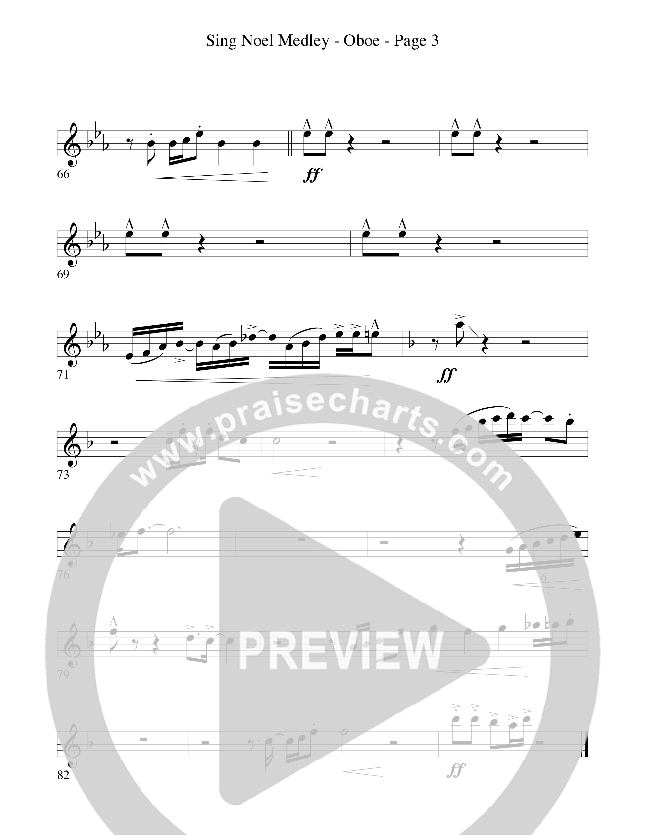 Sing Noel (with African Noel and Go Tell It On The Mountain) (Choral Anthem SATB) Oboe (Word Music Choral / Arr. David Hamilton)