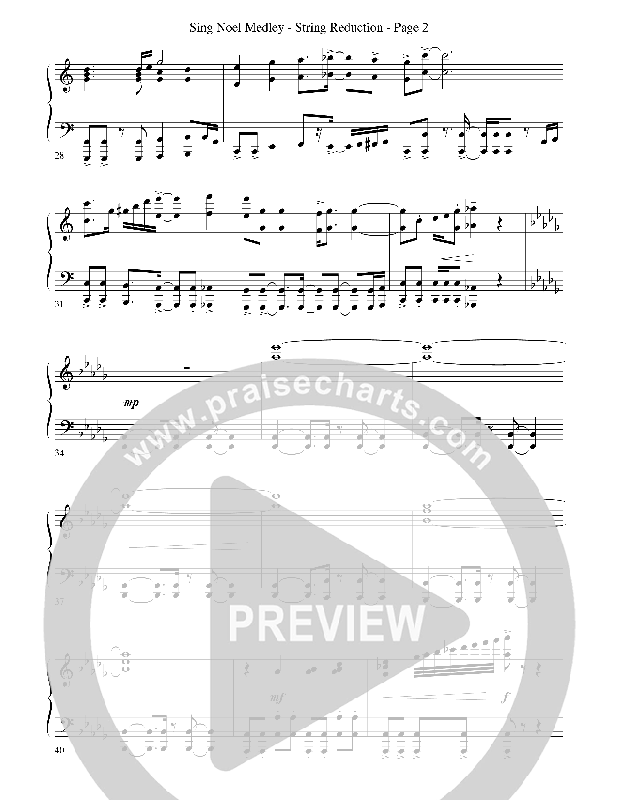 Sing Noel (with African Noel and Go Tell It On The Mountain) (Choral Anthem SATB) String Reduction (Word Music Choral / Arr. David Hamilton)