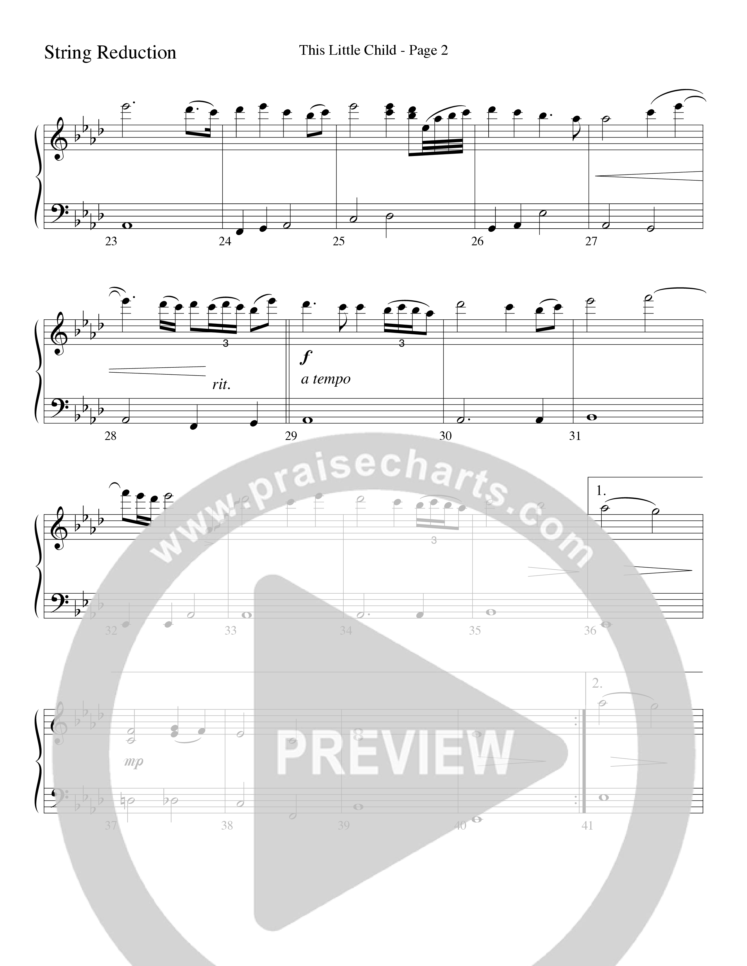This Little Child (Choral Anthem SATB) String Reduction (Word Music Choral / Arr. Lari Goss)