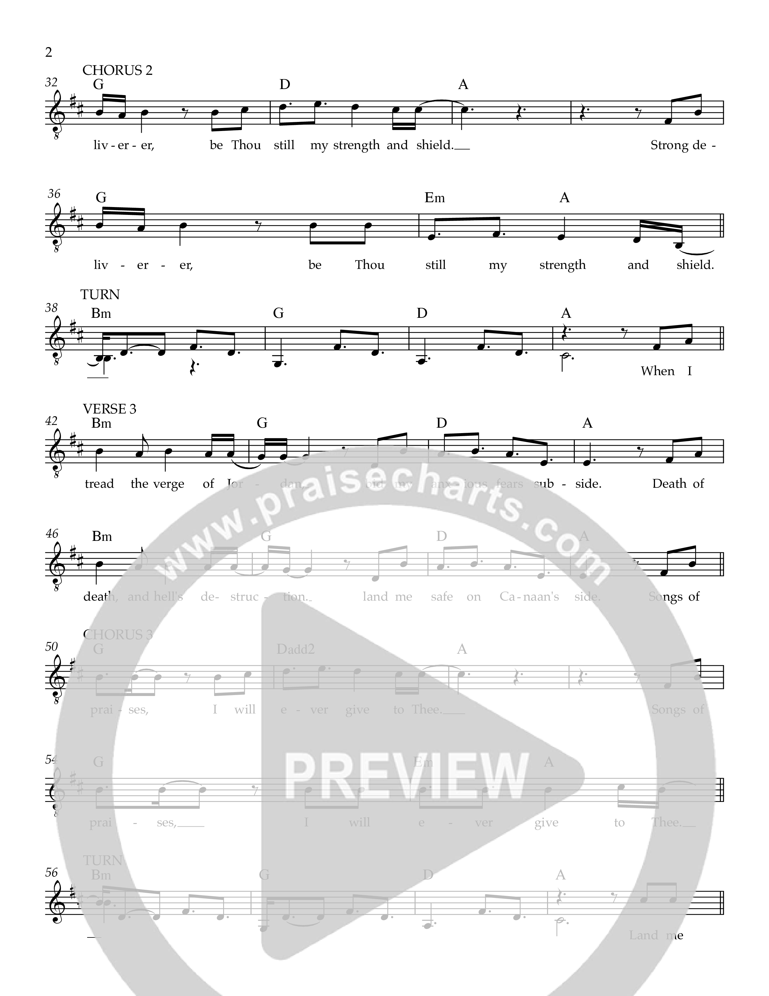 Guide Me / Oceans Lead Sheet Melody (Ezra Worship Initiative)