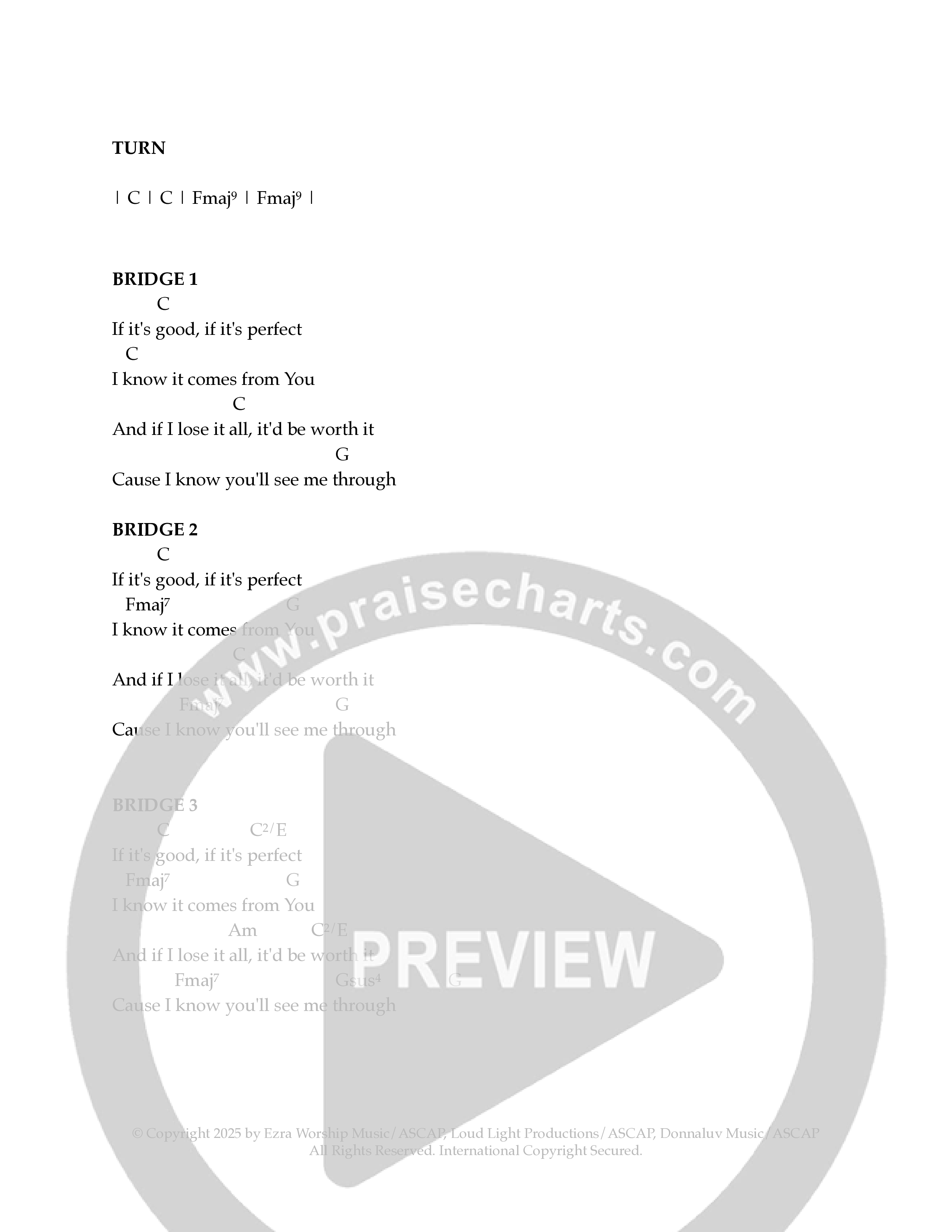 Mercy Multiplied Chord Chart (Ezra Worship Initiative)