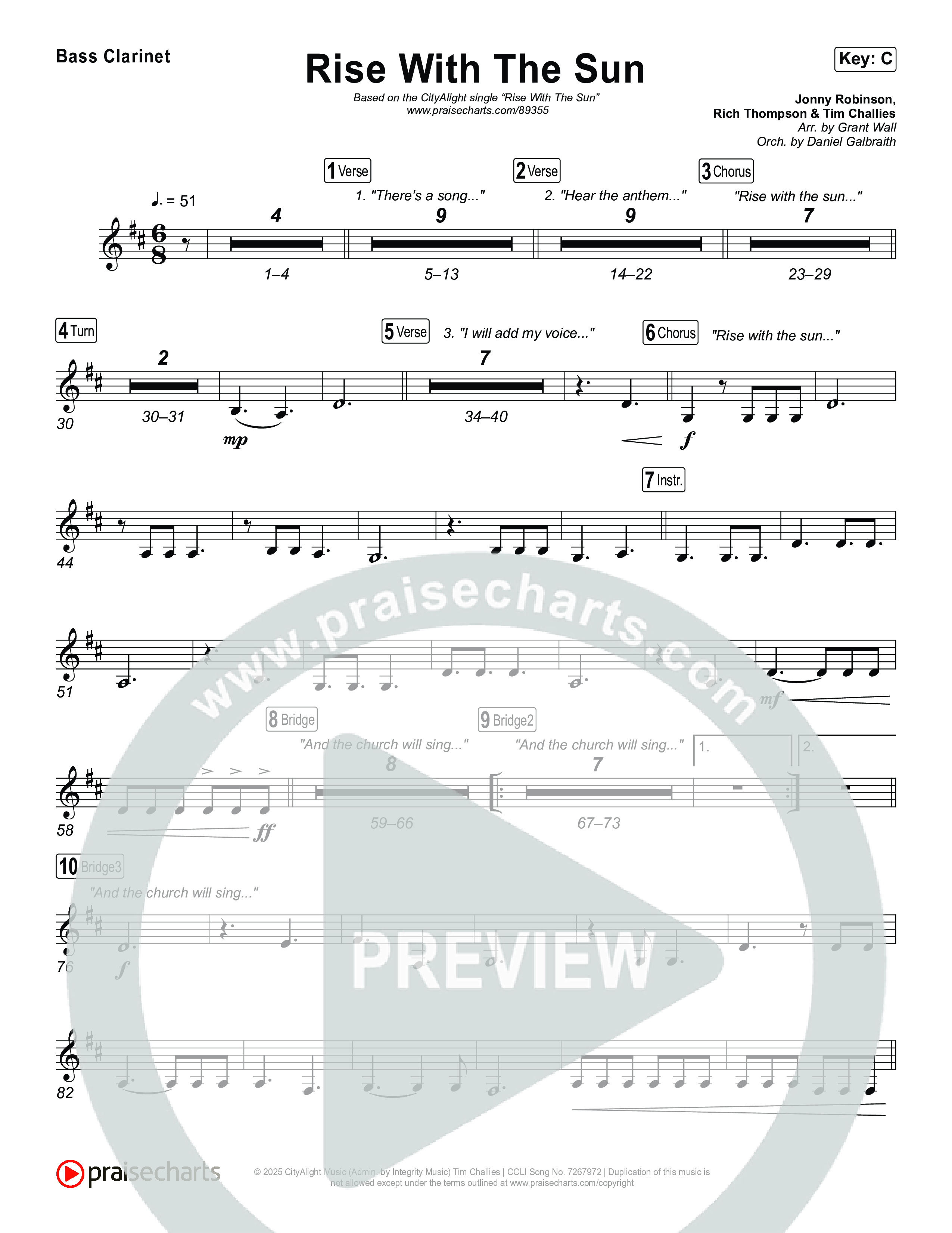 Rise With The Sun Clarinet 1,2 (CityAlight)