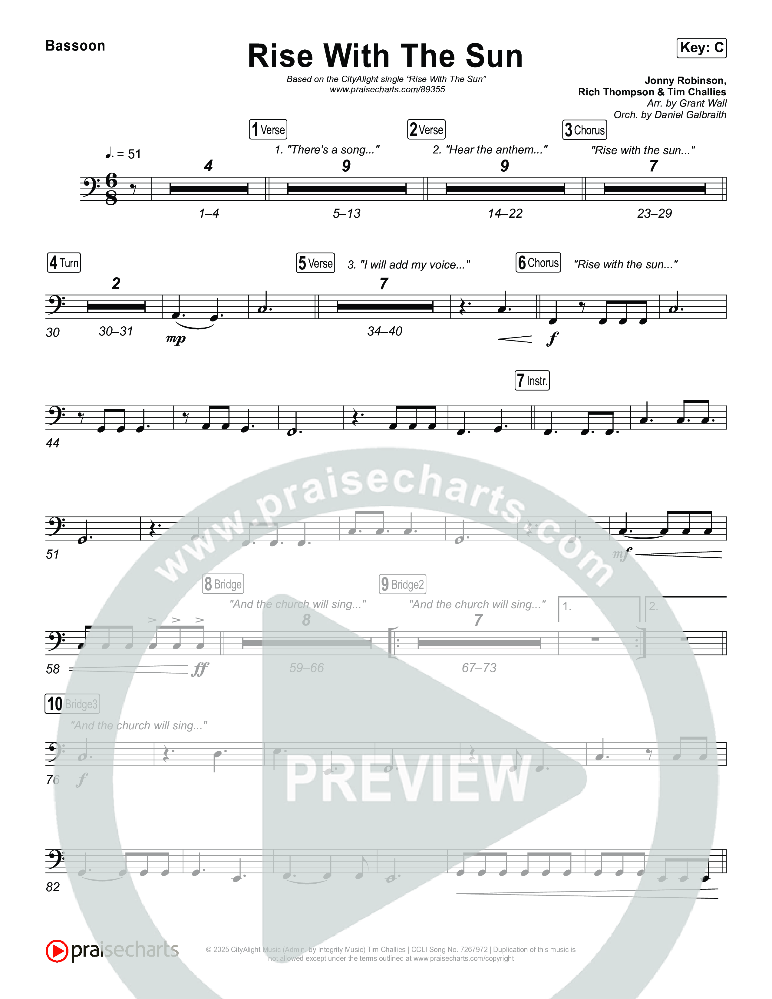 Rise With The Sun Bassoon (CityAlight)