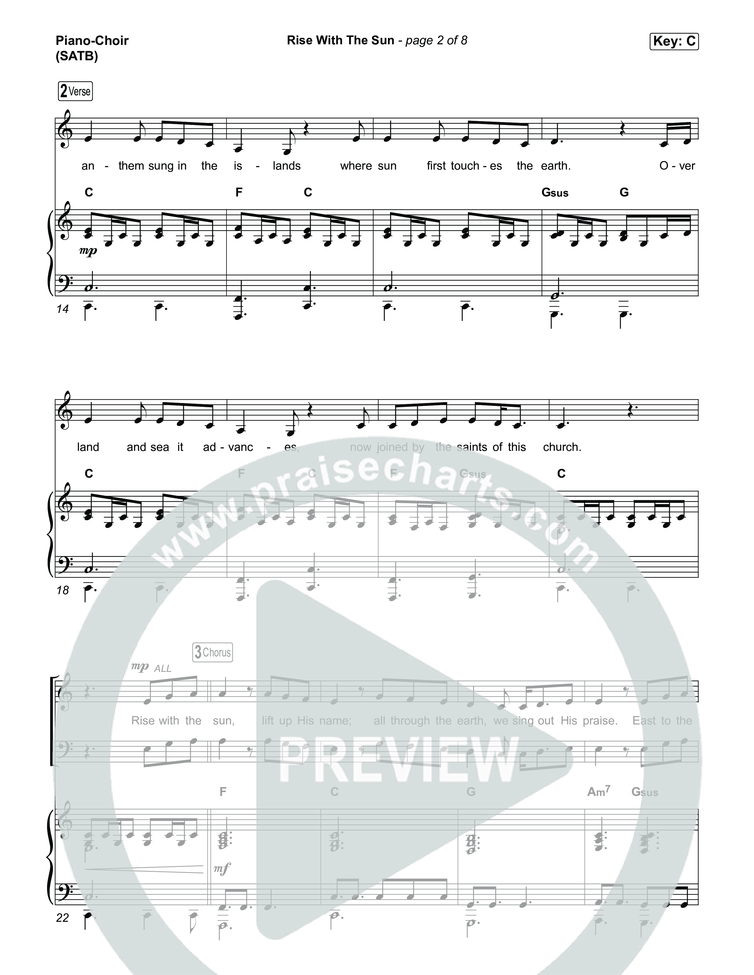 Rise With The Sun Piano/Vocal Pack (CityAlight)