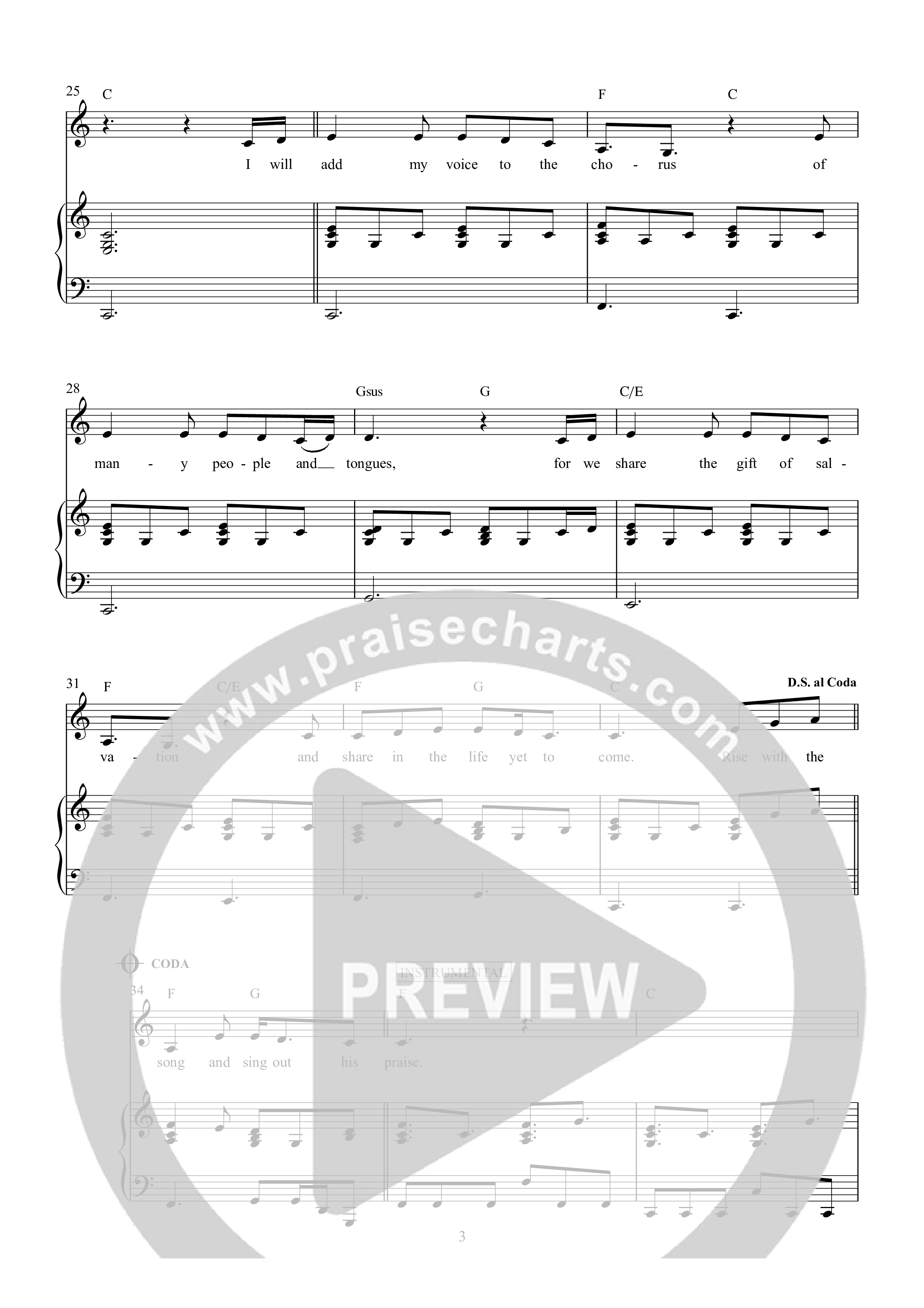 Rise With The Sun Rhythm/Vocal (CityAlight)