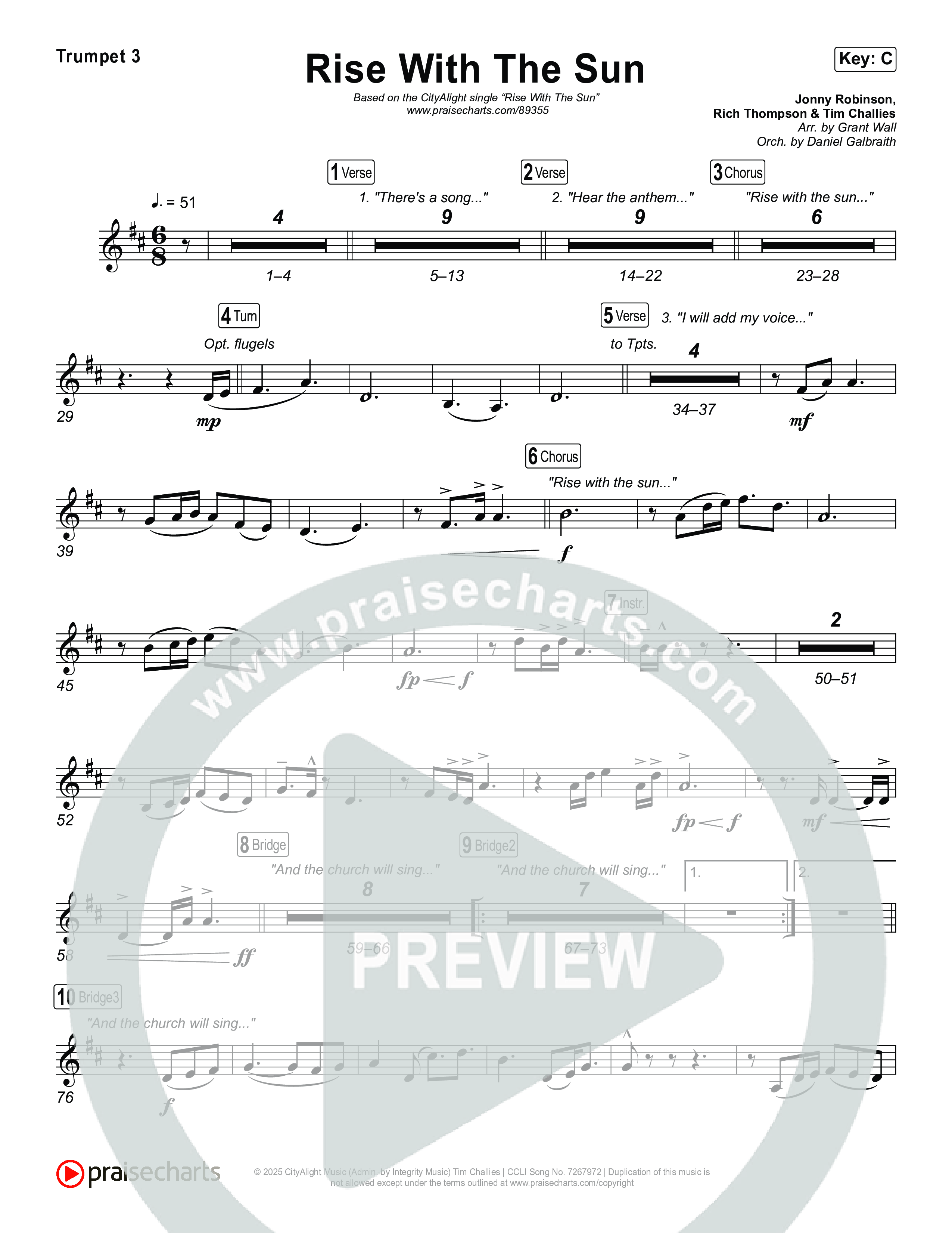 Rise With The Sun Trumpet 1,2 (CityAlight)