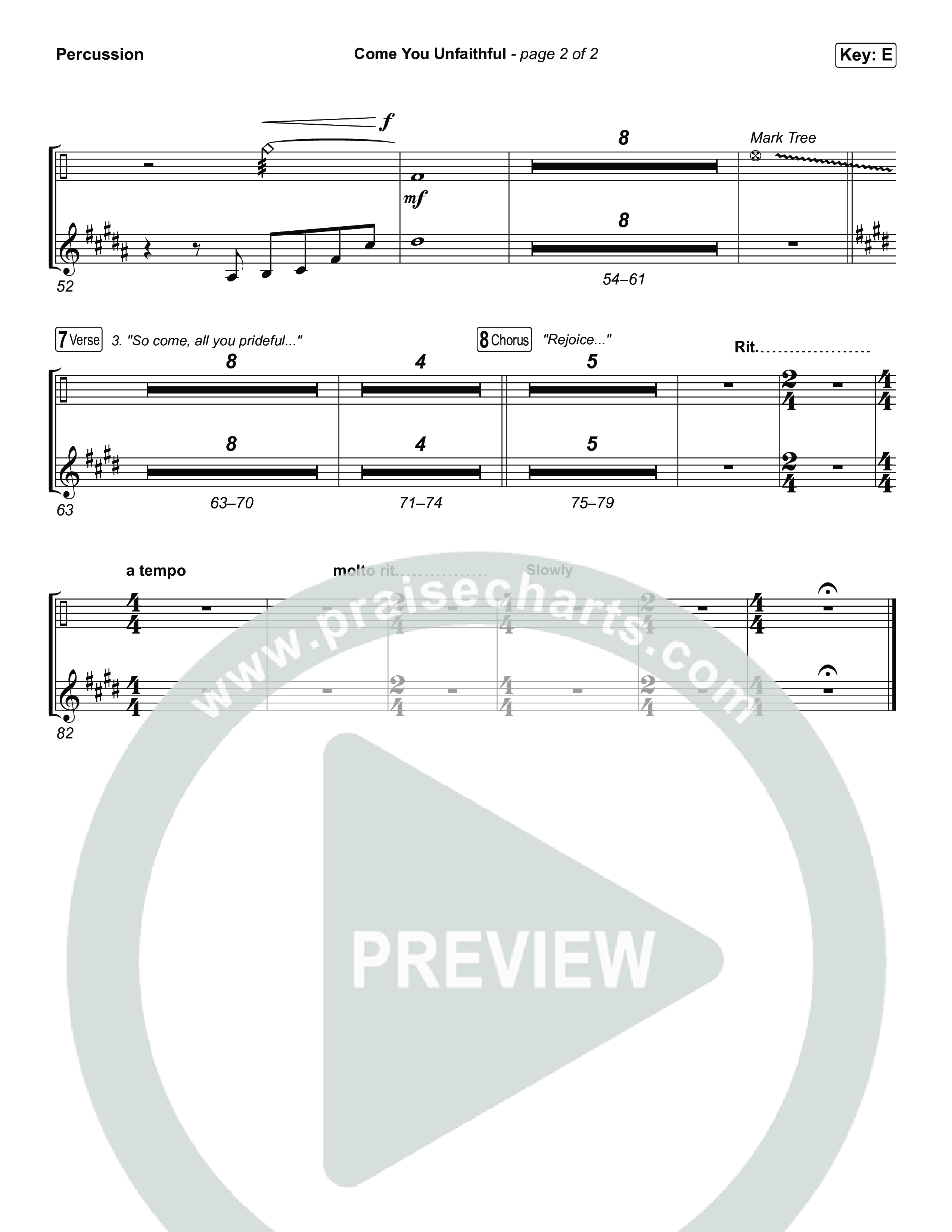 Come You Unfaithful Percussion (Michael Boggs / Amy Grant)