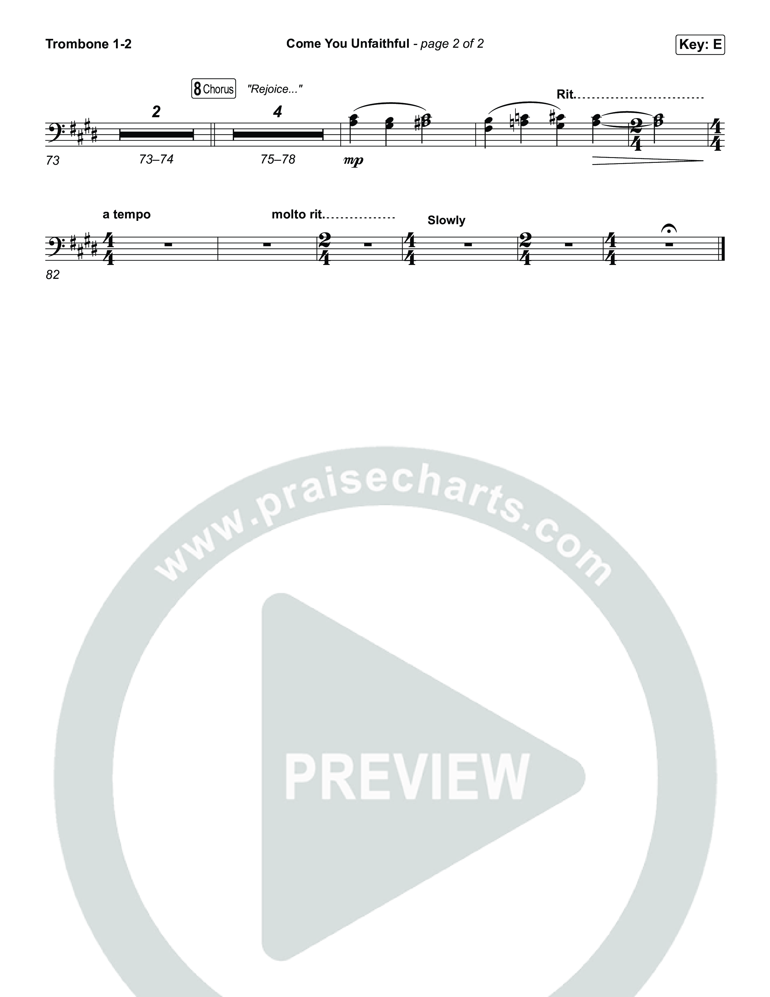 Come You Unfaithful Trombone 1/2 (Michael Boggs / Amy Grant)