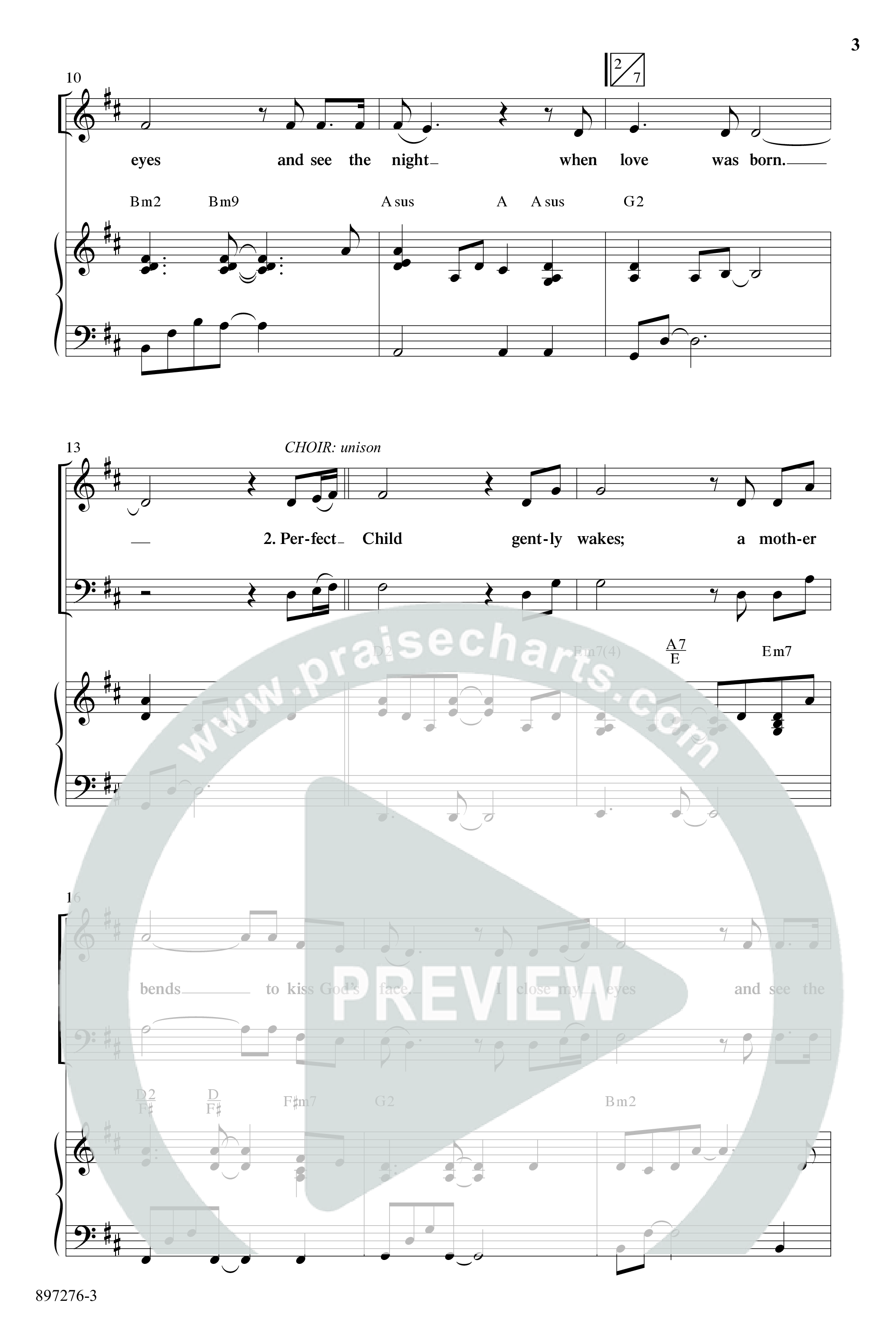 When Love Was Born (Choral Anthem SATB) Anthem (SATB/Piano) (Word Music Choral / Arr. Robert Sterling)