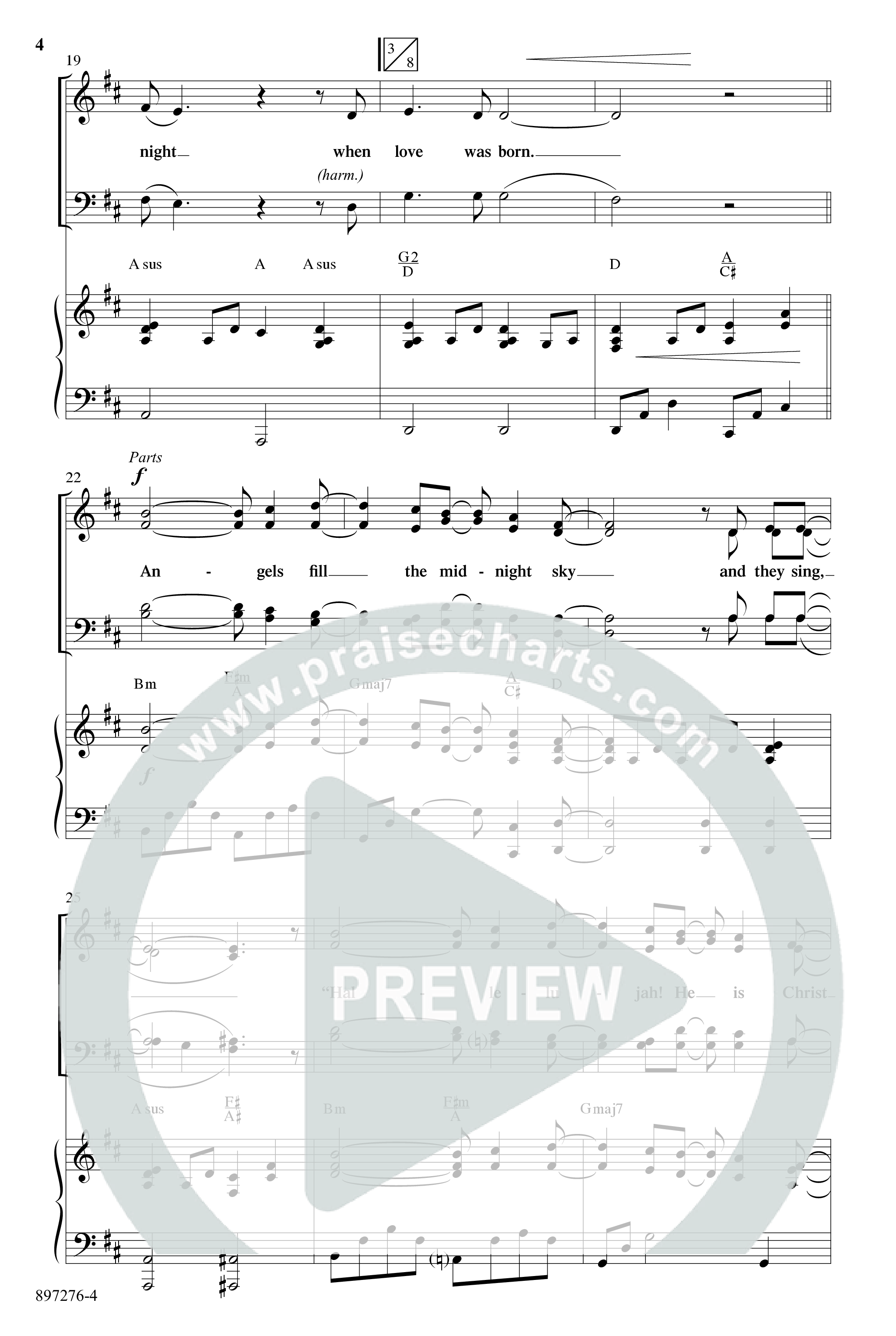 When Love Was Born (Choral Anthem SATB) Anthem (SATB/Piano) (Word Music Choral / Arr. Robert Sterling)