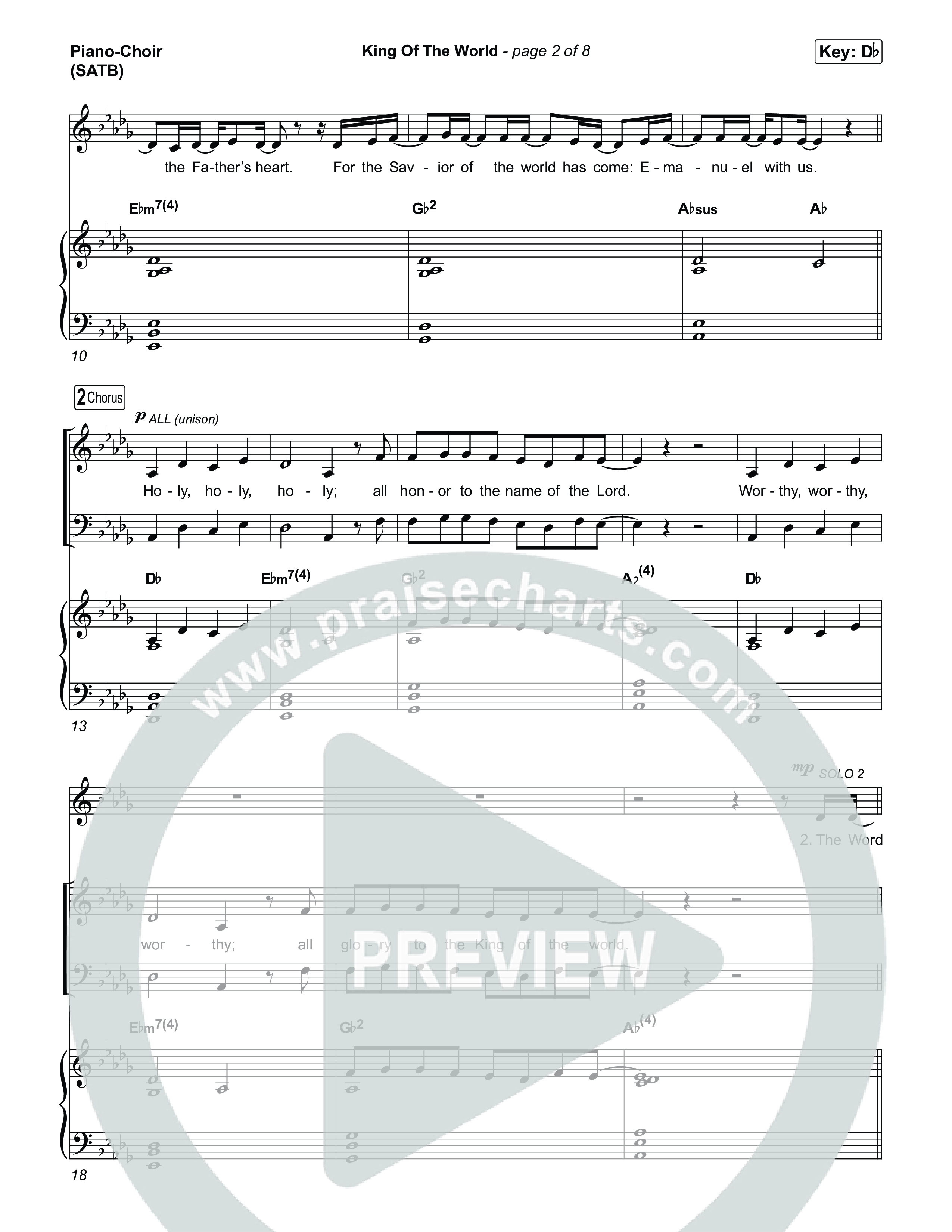 King Of The World Piano/Vocal Pack (Anna Golden / Aodhan King)