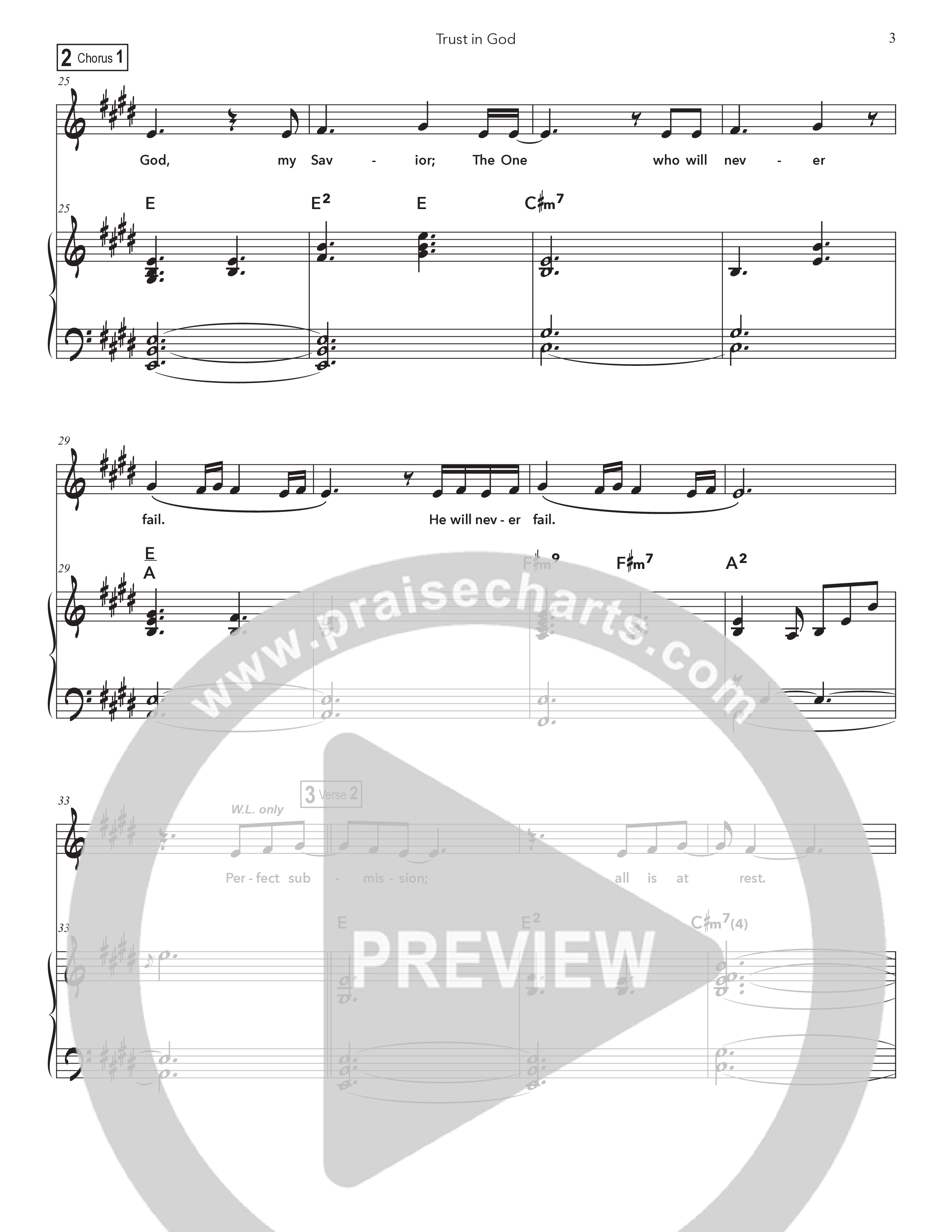 Trust In God (Kids) Piano/Vocal (Doorpost Kids Worship / Dave and Jess Ray)