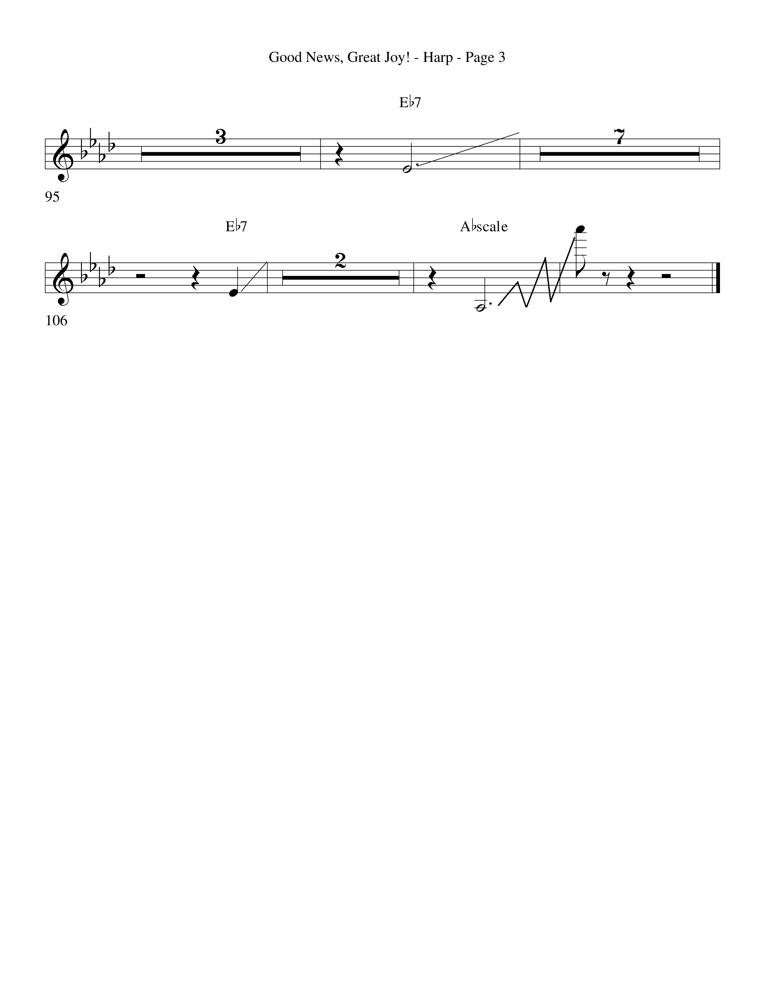 Good News Great Joy (Choral Anthem SATB) Harp (Word Music Choral / Arr. David Clydesdale)