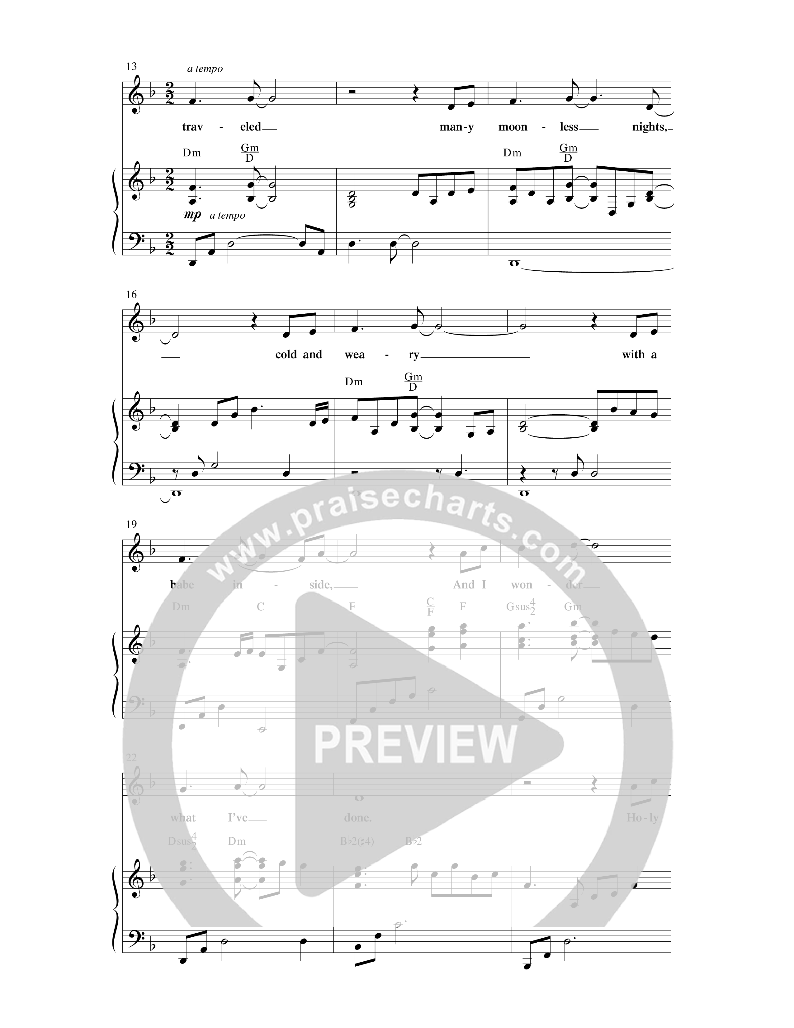 Breath Of Heaven (Mary's Song) (Choral Anthem SATB) Anthem (SATB/Piano) (Word Music Choral / Arr. Don Hart)