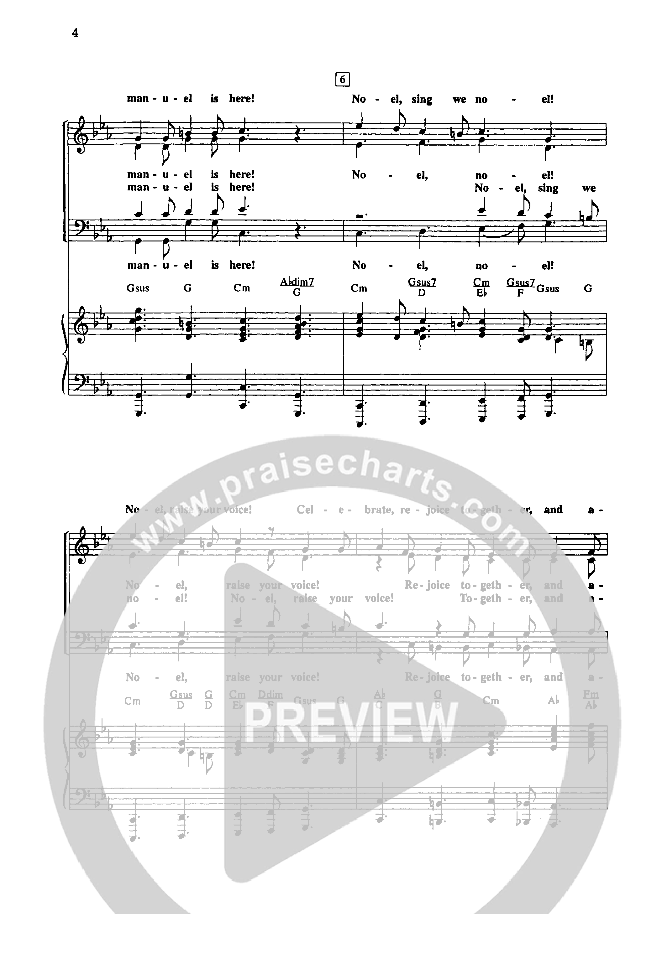 Noel Sing We Noel (Choral Anthem SATB) Anthem (SATB/Piano) (Word Music Choral / Arr. David Clydesdale)