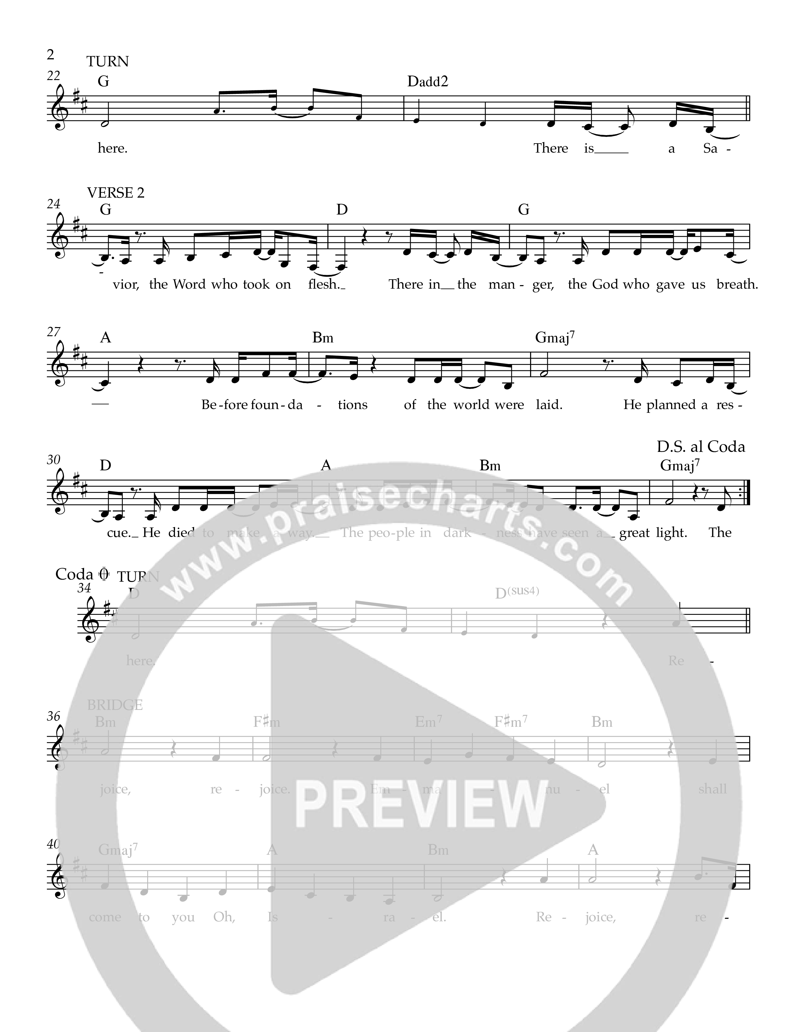 The Kingdom Of Heaven Is Here Lead Sheet Melody (Ezra Worship Initiative)