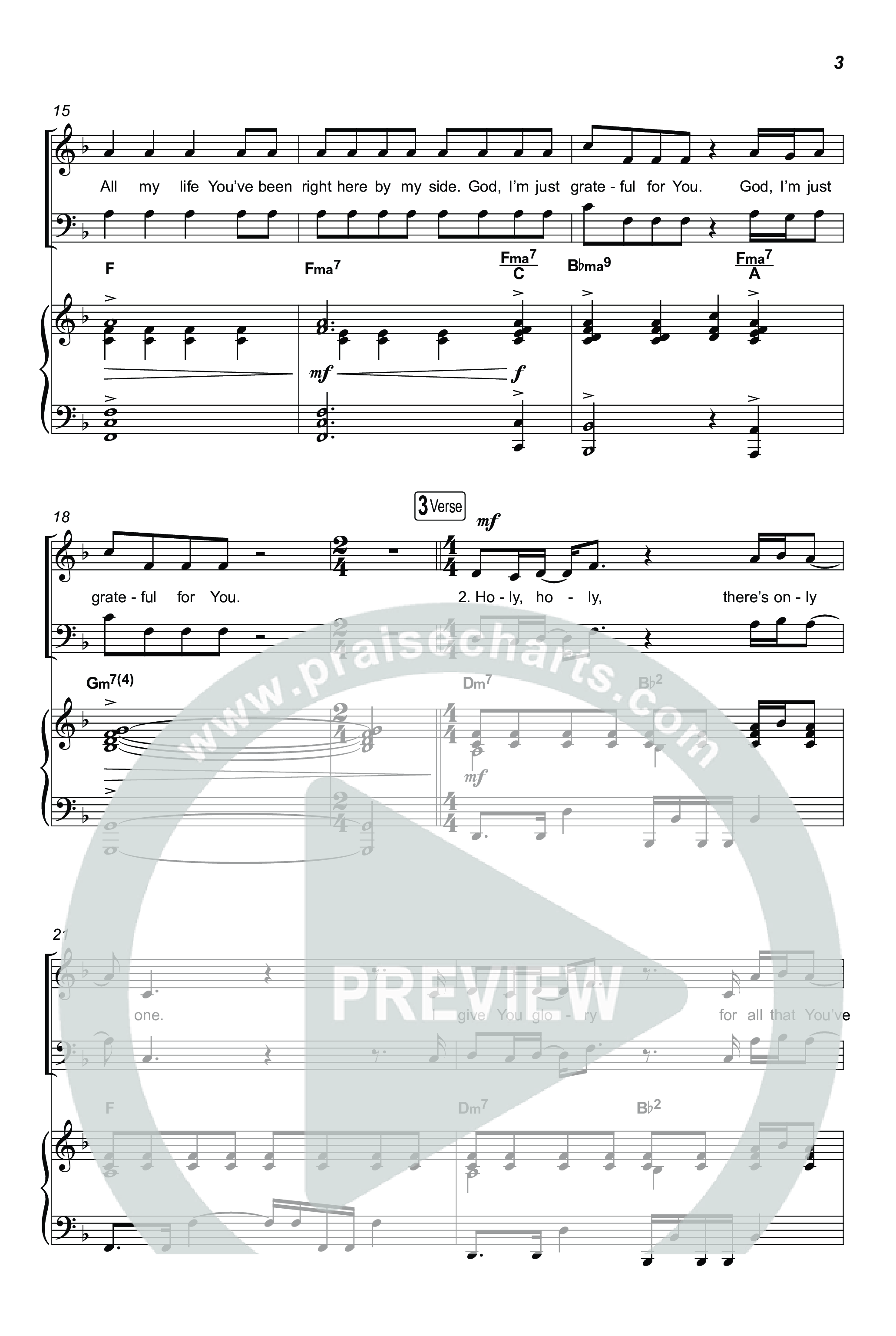 God I'm Just Grateful (Sing It Now) Octavo (SATB & Pno) (Elevation Worship / Chandler Moore / Arr. Luke Gambill)