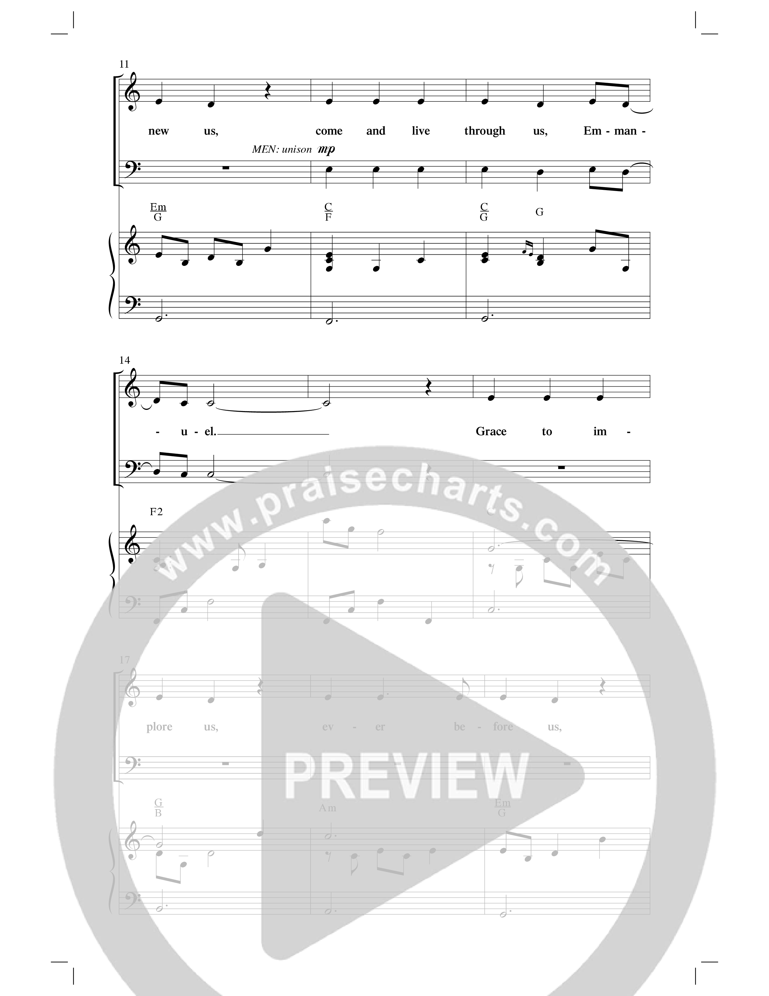 Come Emmanuel (Choral Anthem SATB) Anthem (SATB/Piano) (Word Music Choral / Arr. Robert Sterling)