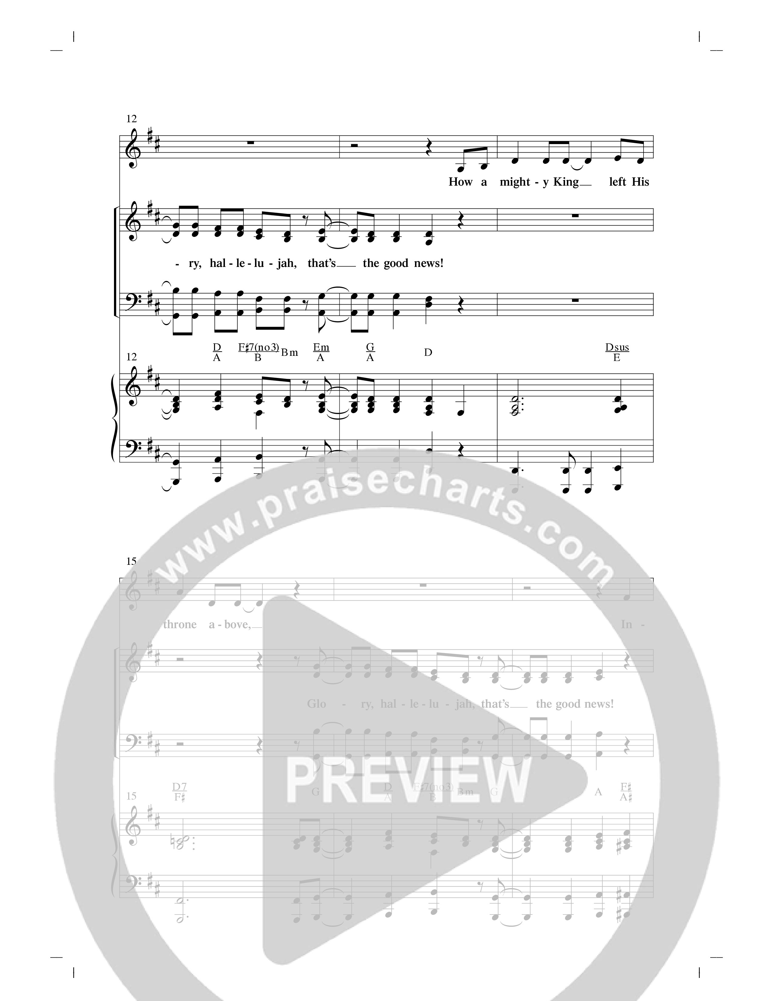 That's The Good News (Choral Anthem SATB) Anthem (SATB/Piano) (Word Music Choral / Arr. David Clydesdale)
