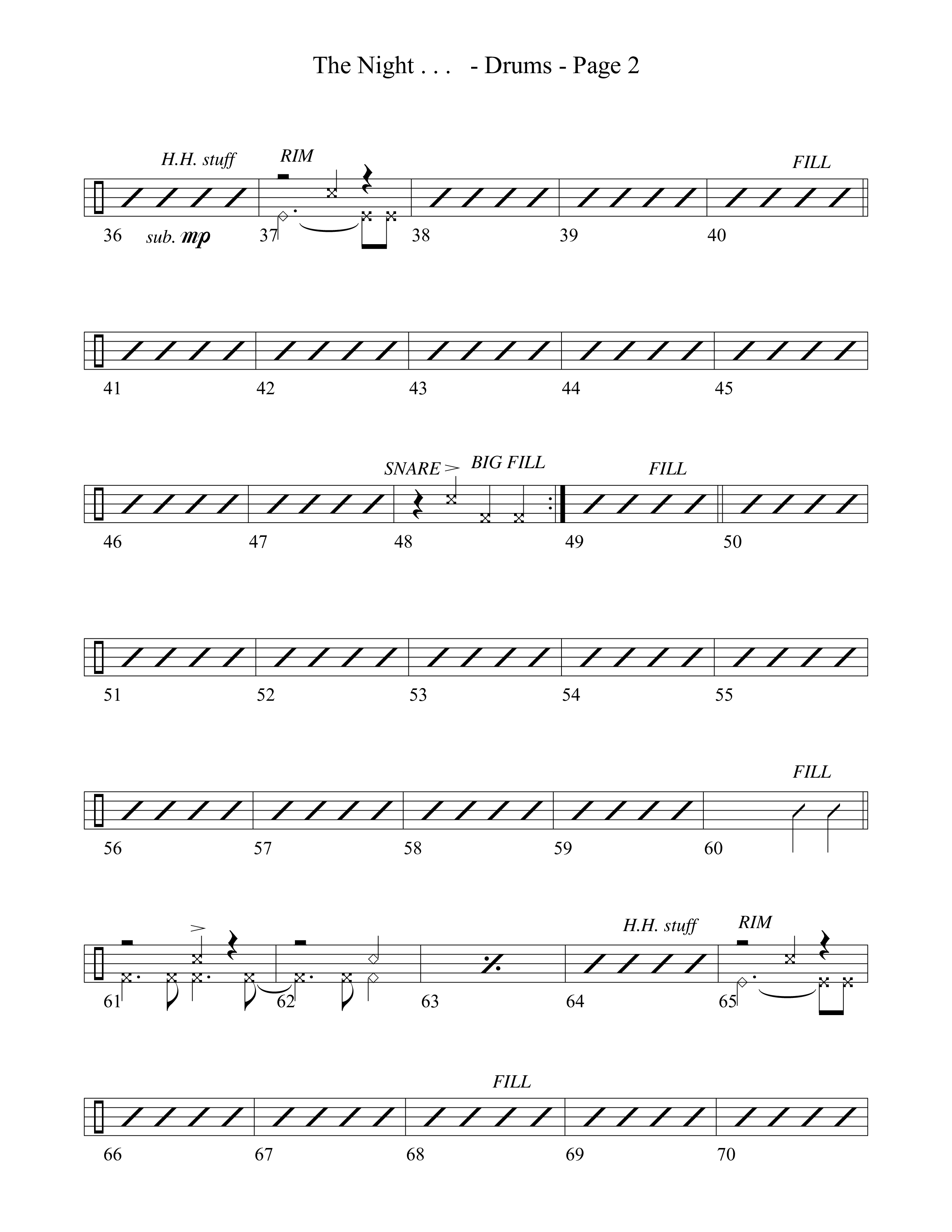 The Night That Christ Was Born Drum Set (Word Music Choral / Arr. Richard Kingsmore)