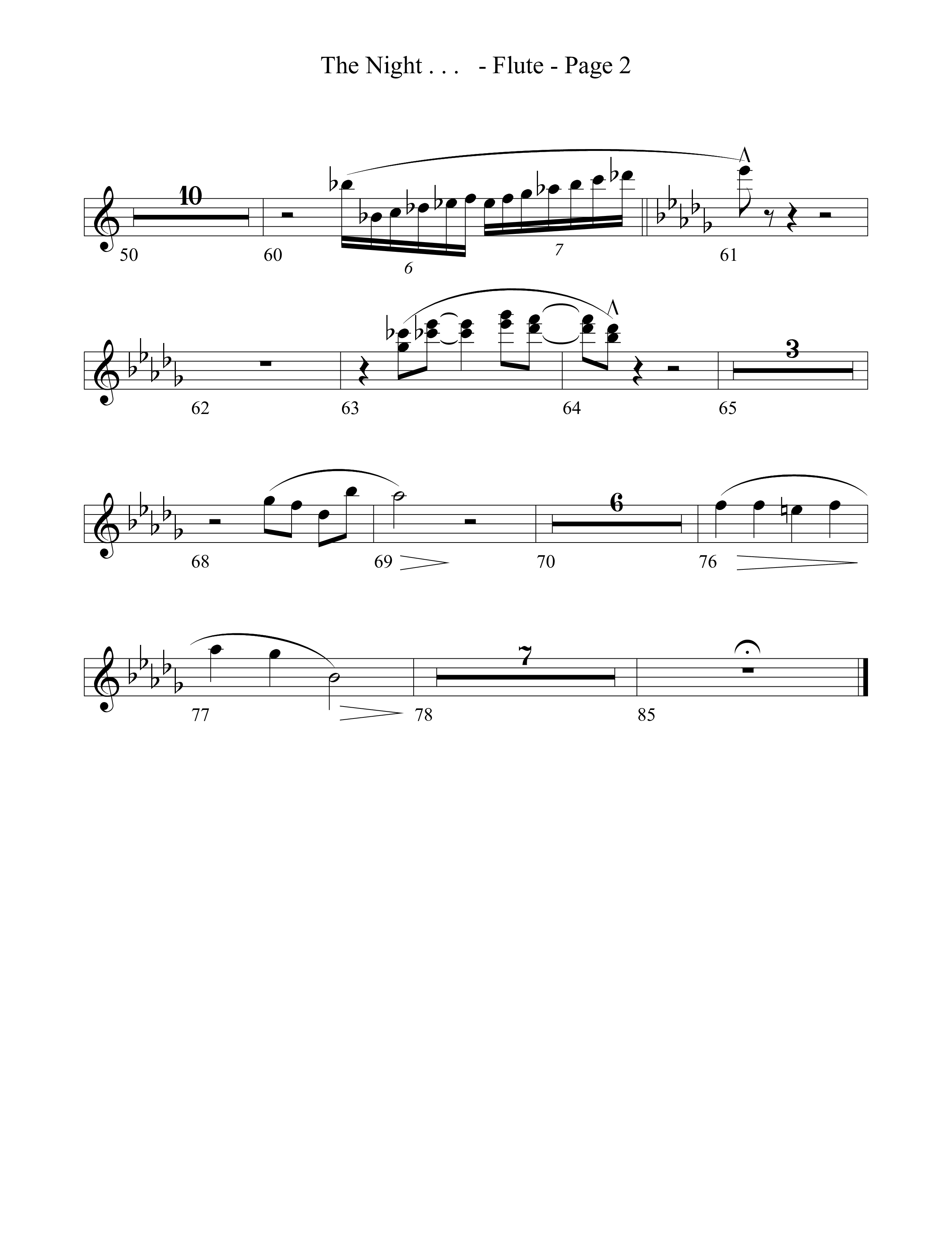 The Night That Christ Was Born Flute (Word Music Choral / Arr. Richard Kingsmore)