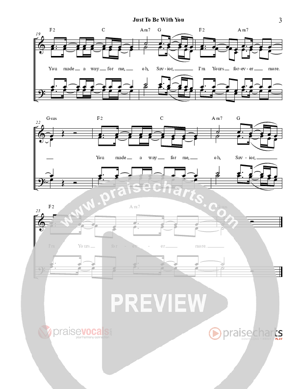 Just To Be With You Lead Sheet (PraiseVocals)