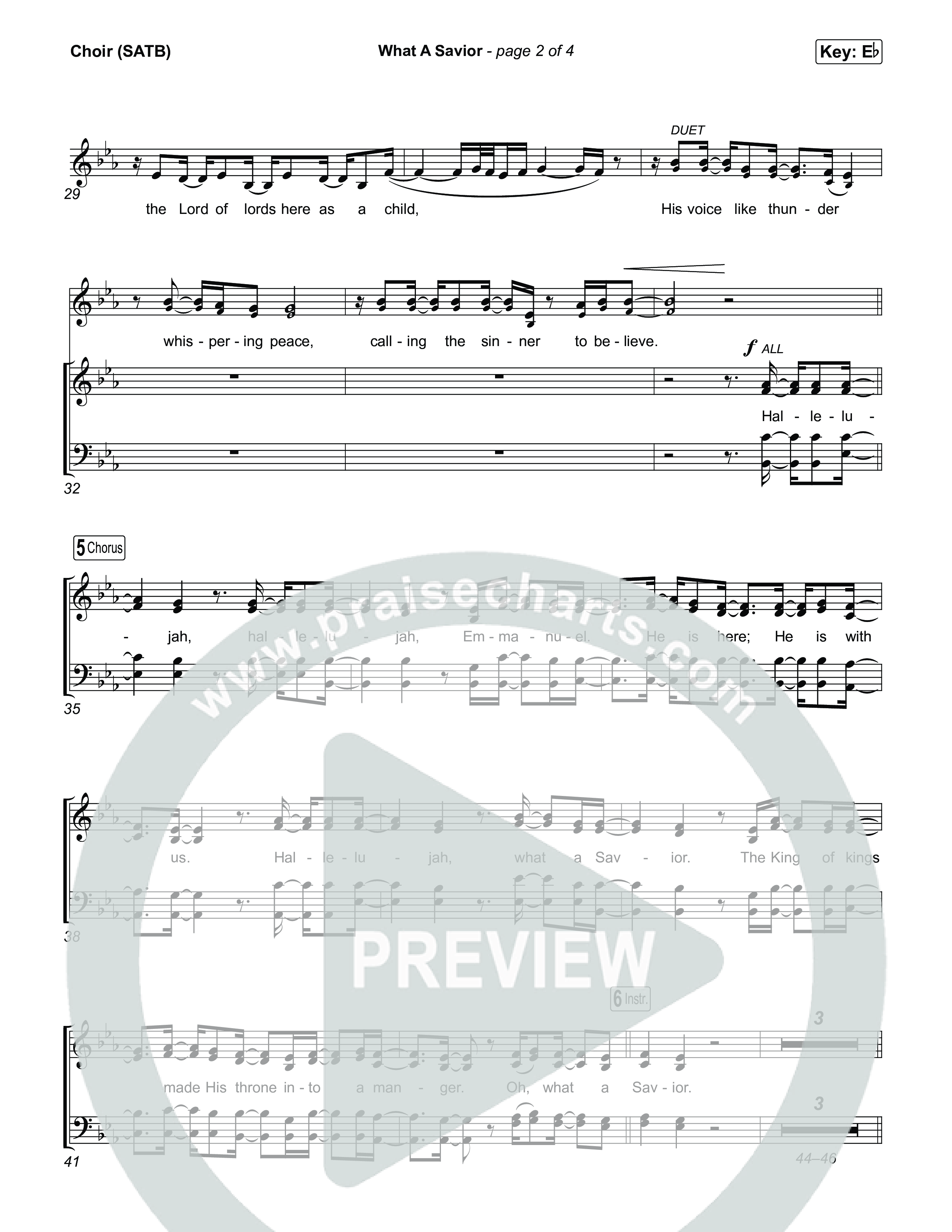 What A Savior Choir Sheet (SATB) (Rock City Worship)