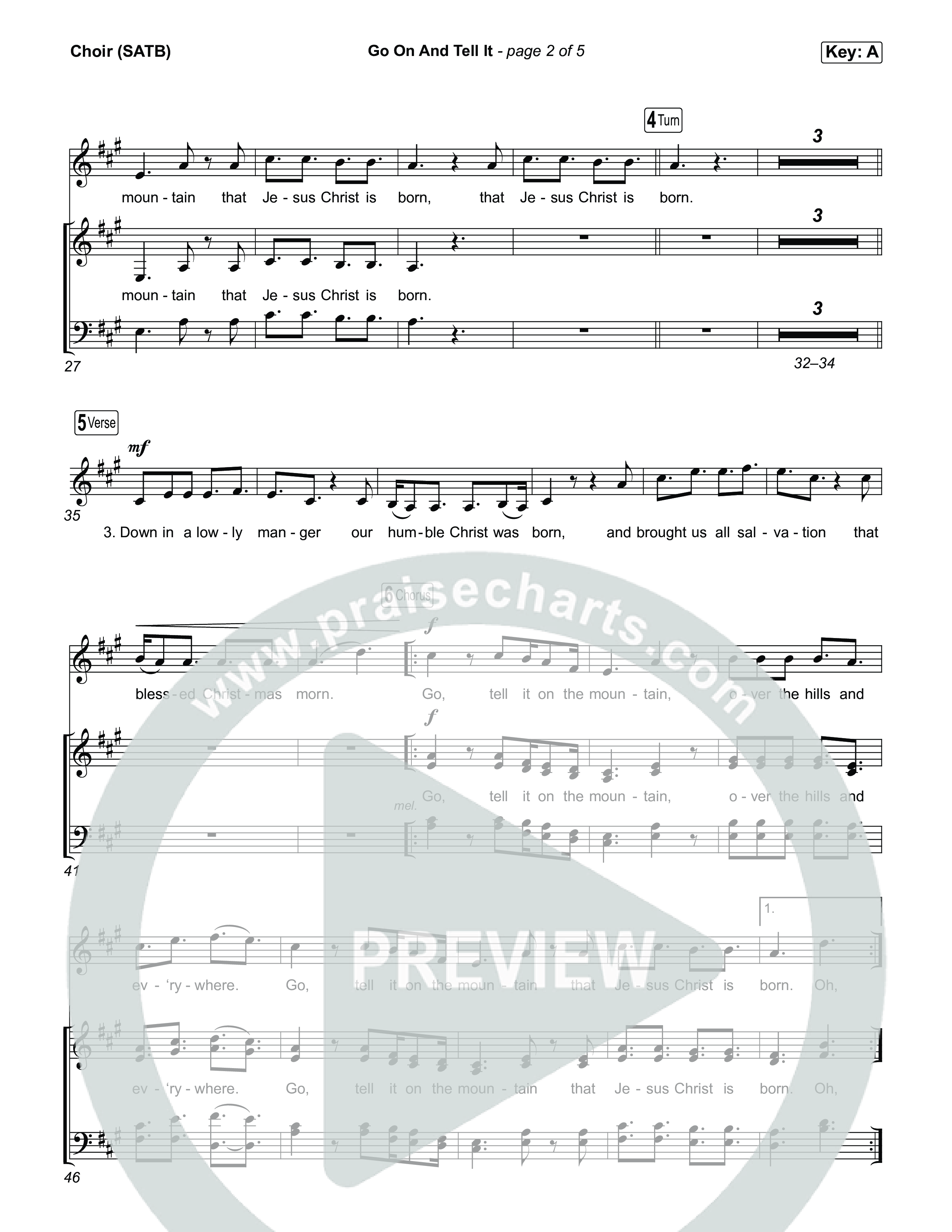 Go On And Tell It Choir Sheet (SATB) (Jeremy Camp)