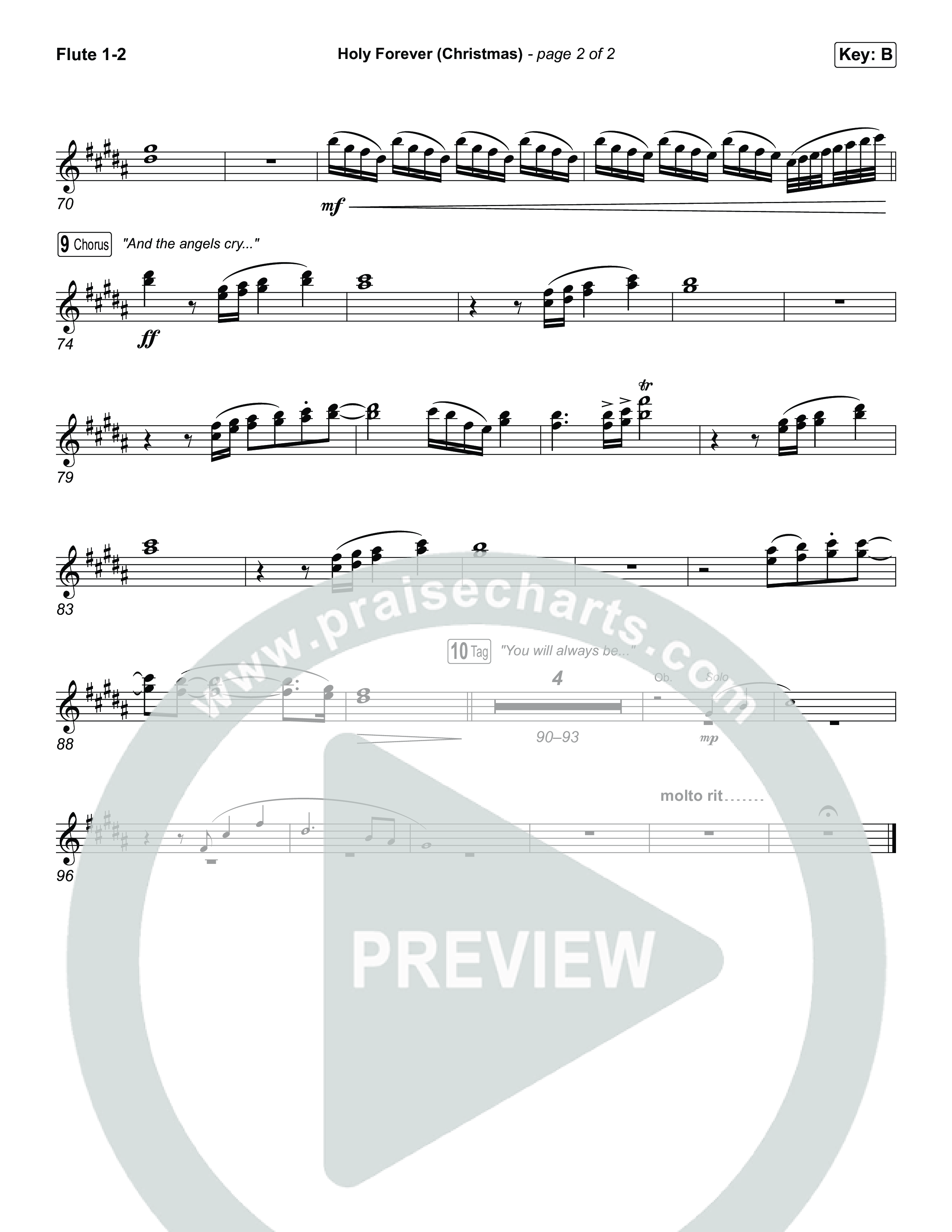 Holy Forever (Christmas) (Choral Anthem SATB) Wind Pack (Chris Tomlin / Arr. Luke Gambill)