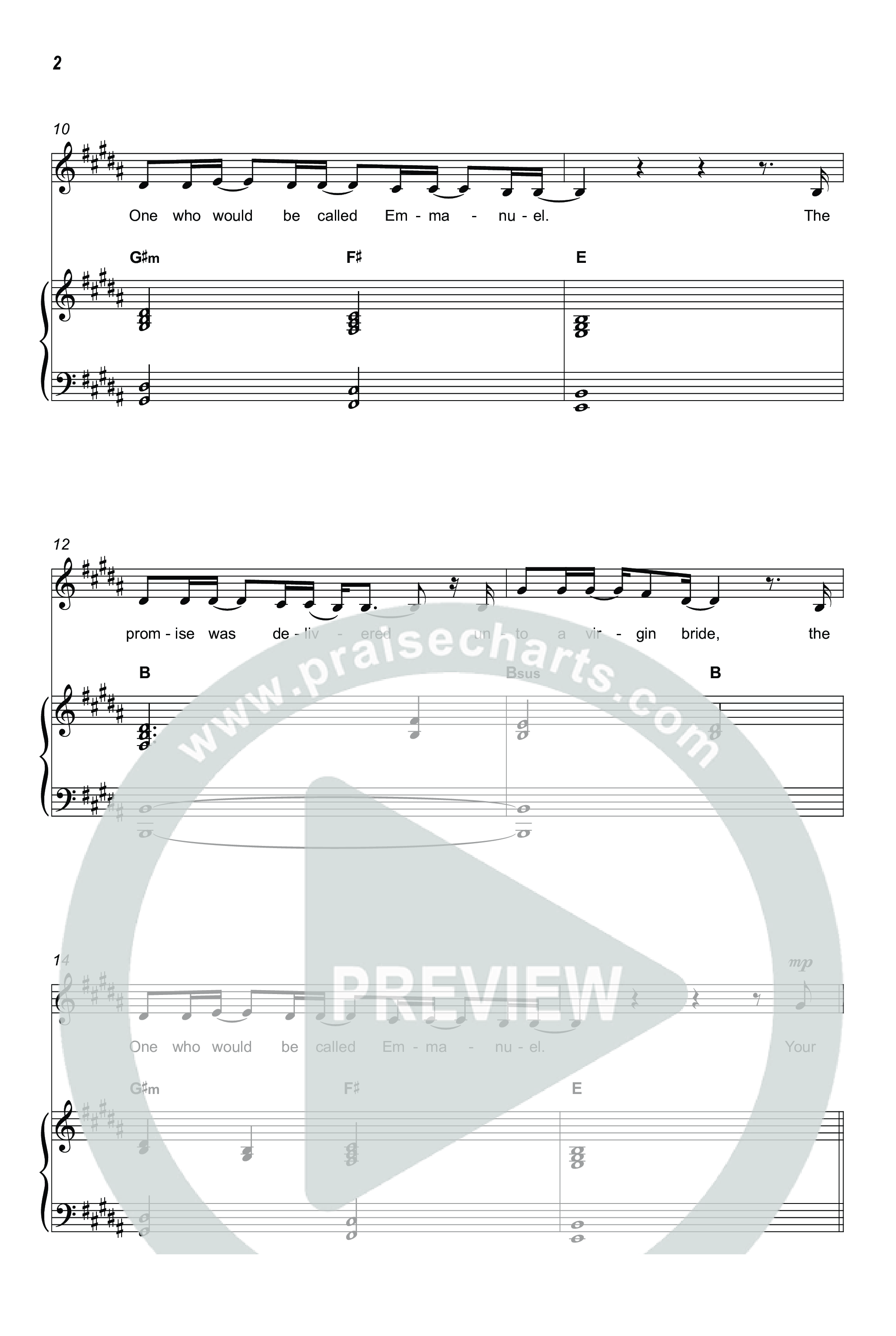 Holy Forever (Christmas) (Choral Anthem SATB) Octavo (SATB & Pno) (Chris Tomlin / Arr. Luke Gambill)